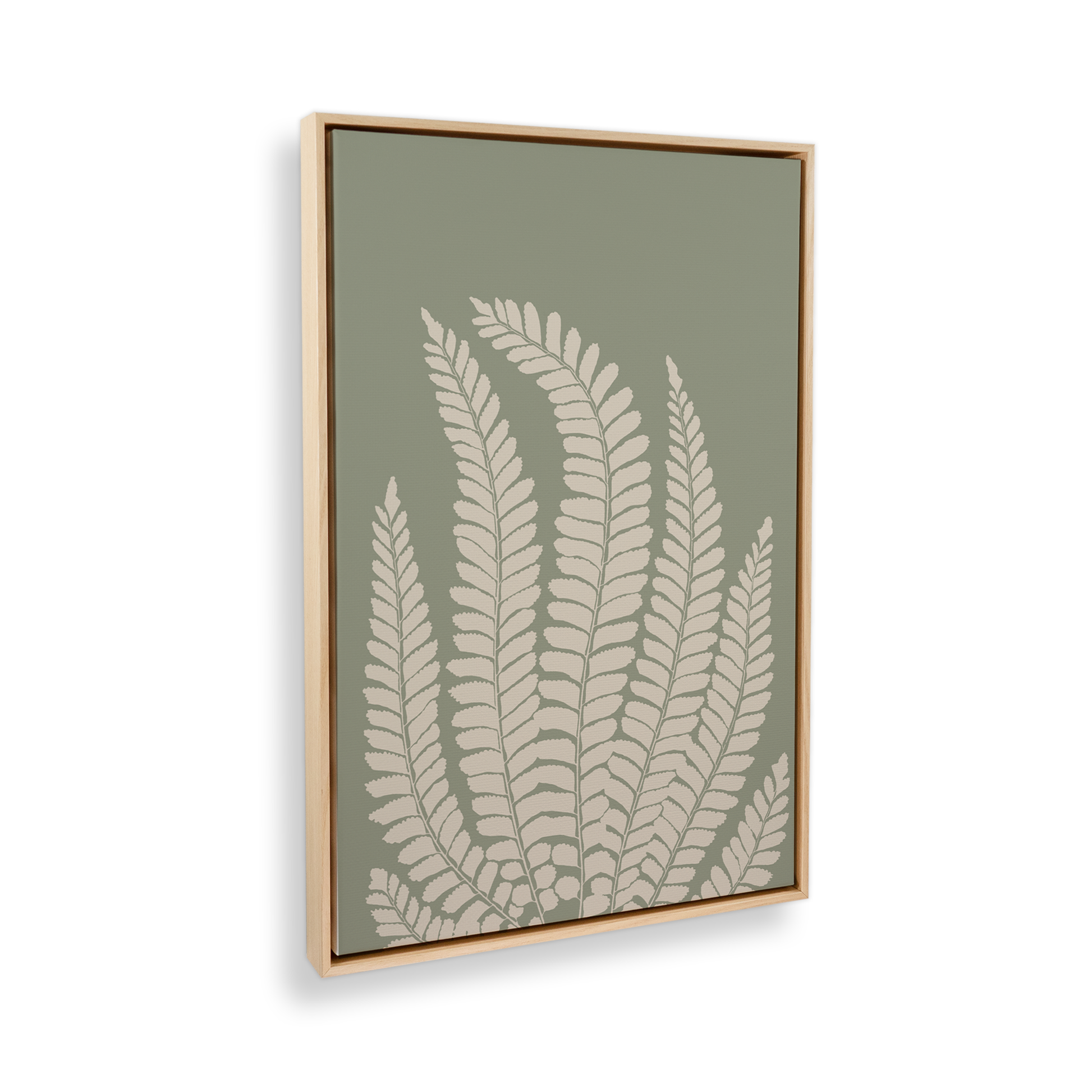 [color:American Maple], Picture of art in a black frame at angle