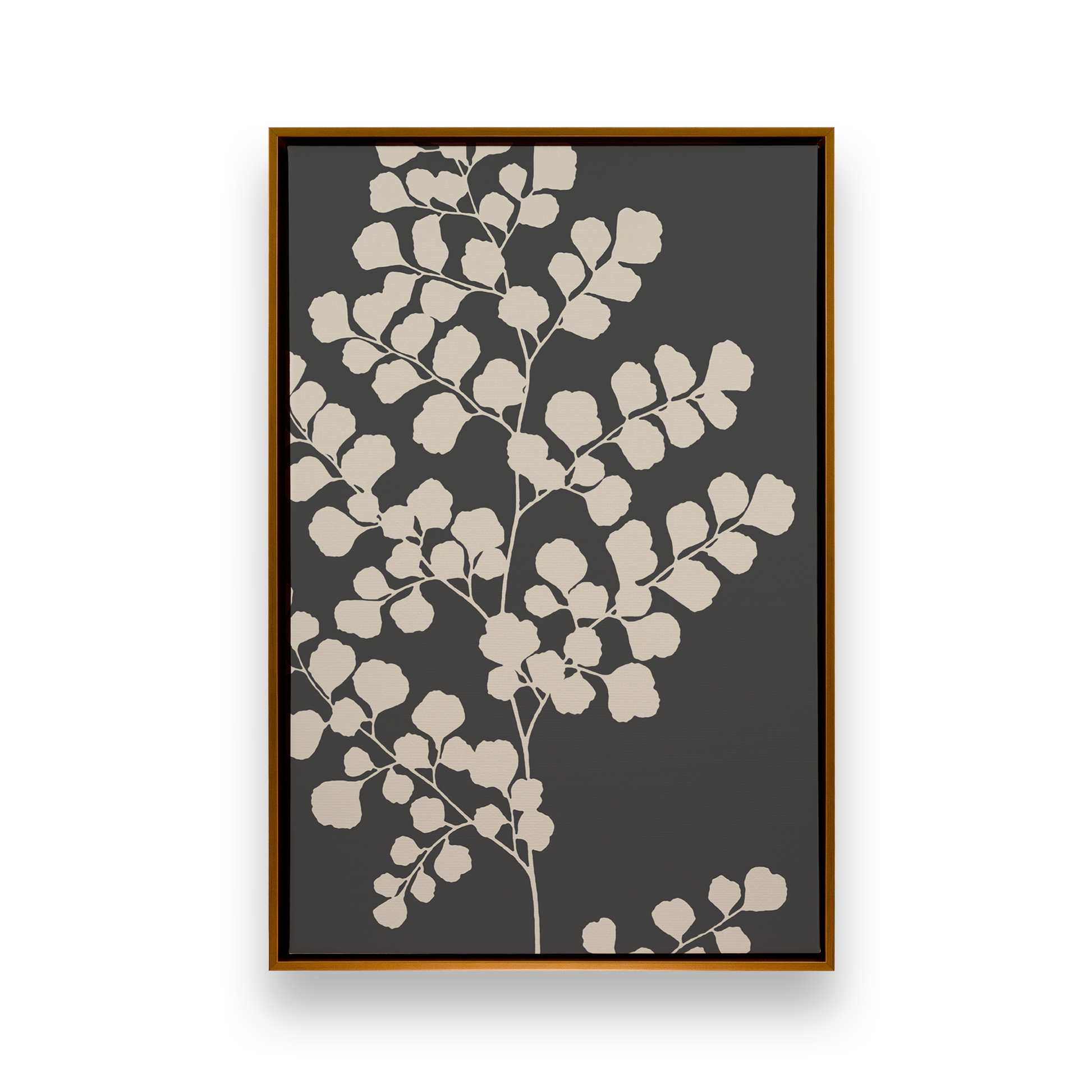 [color:Polished Gold], Picture of art in a black frame