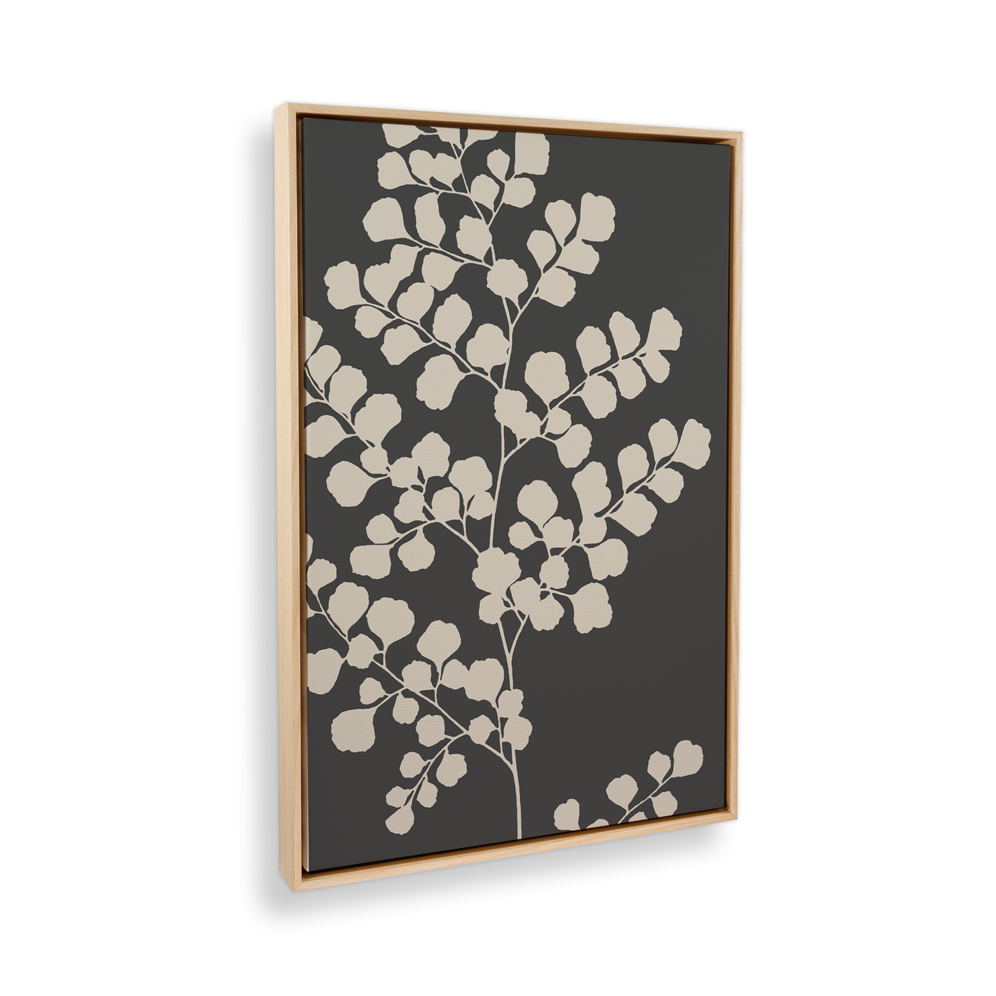 [color:American Maple], Picture of art in a black frame at angle