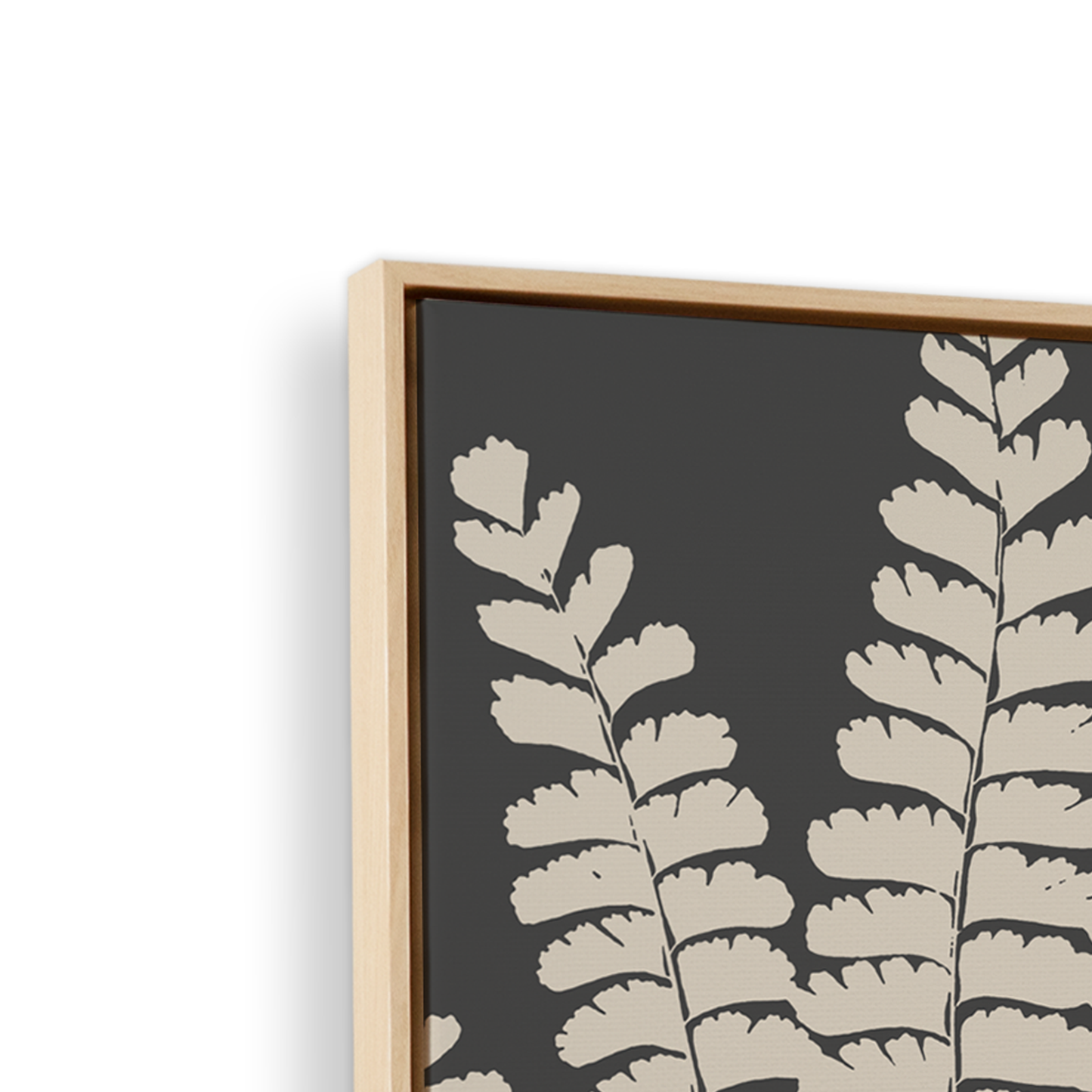 [color:American Maple], Picture of art in a black frame at angle