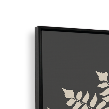 [color:Satin Black], Picture of art in a black frame at angle