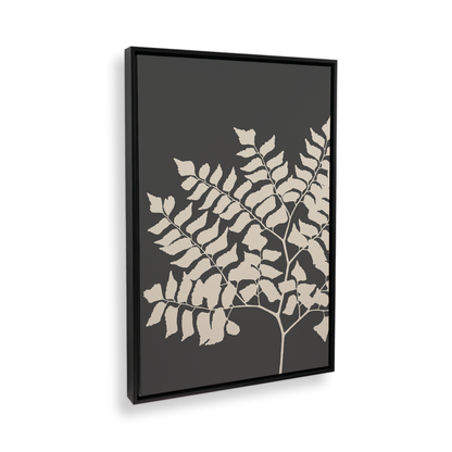 [color:Satin Black], Picture of art in a black frame at angle