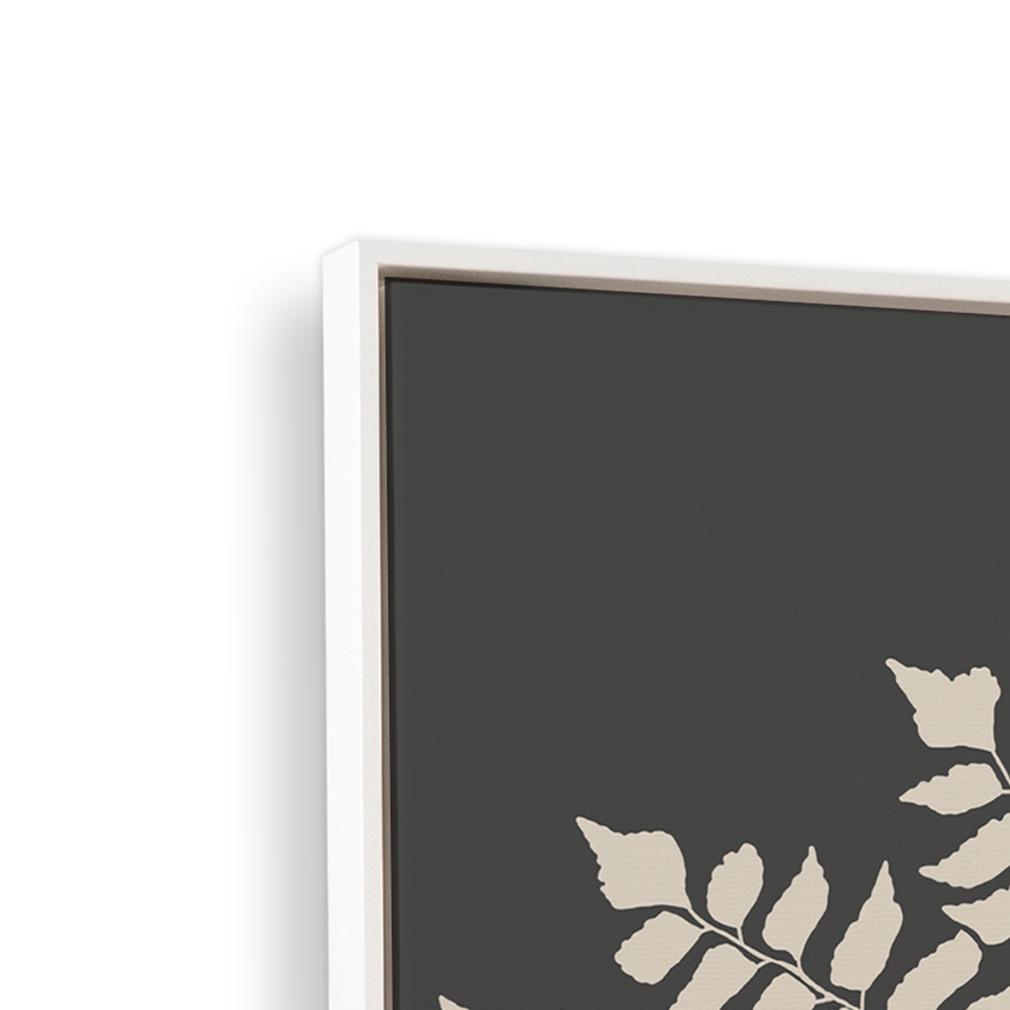 [color:Opaque White], Frame corner detail