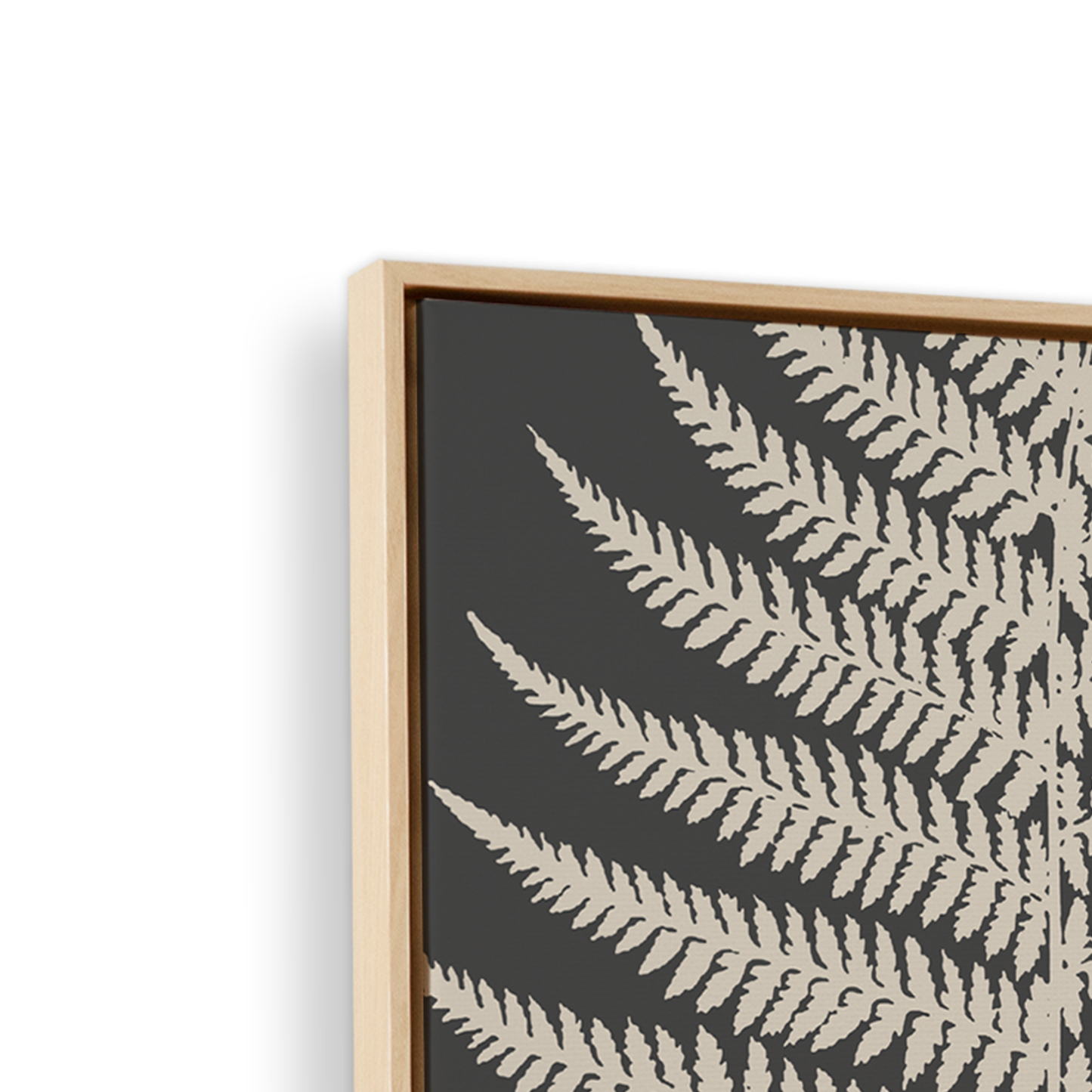 [color:American Maple], Picture of art in a black frame at angle