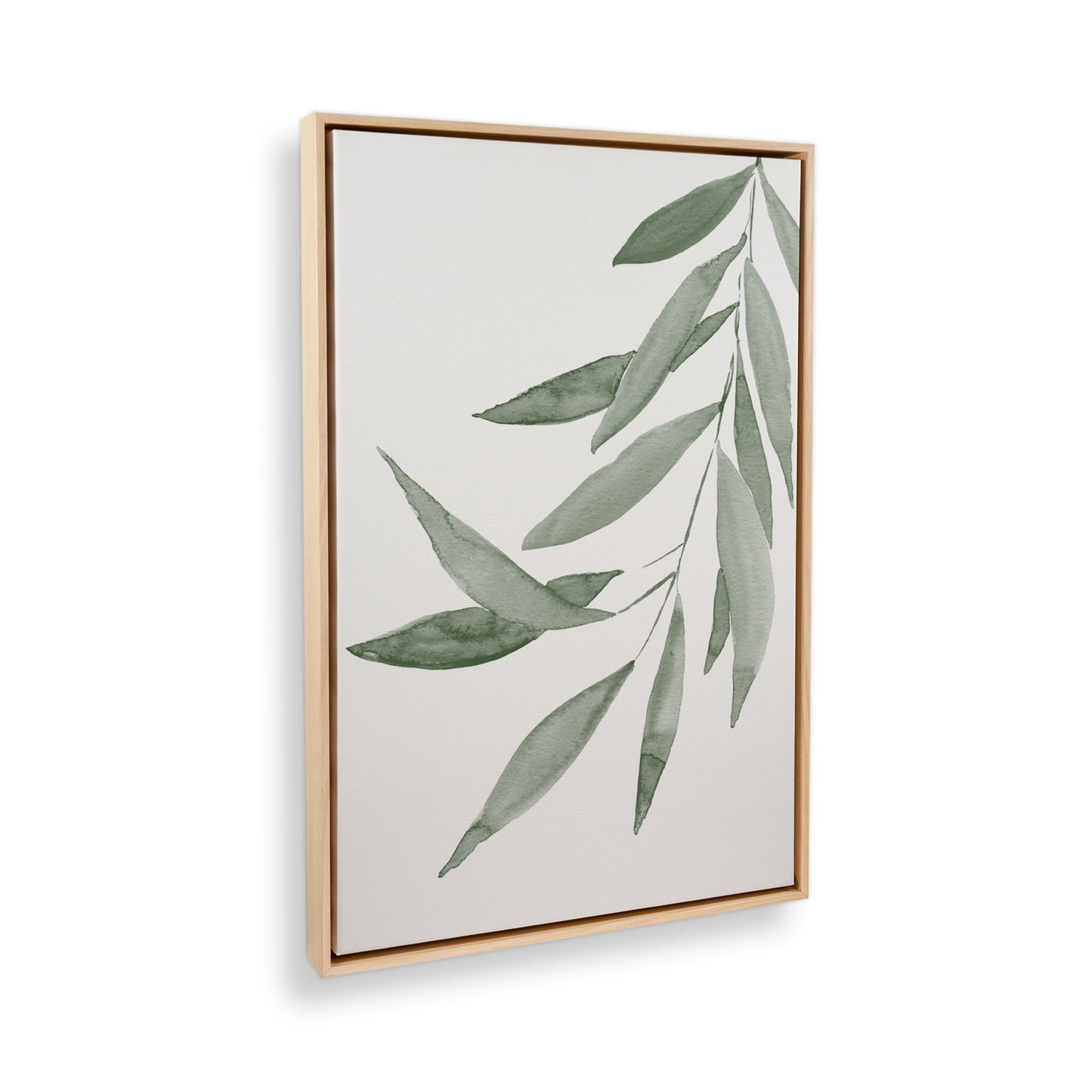 [color:American Maple], Picture of art in a black frame at angle