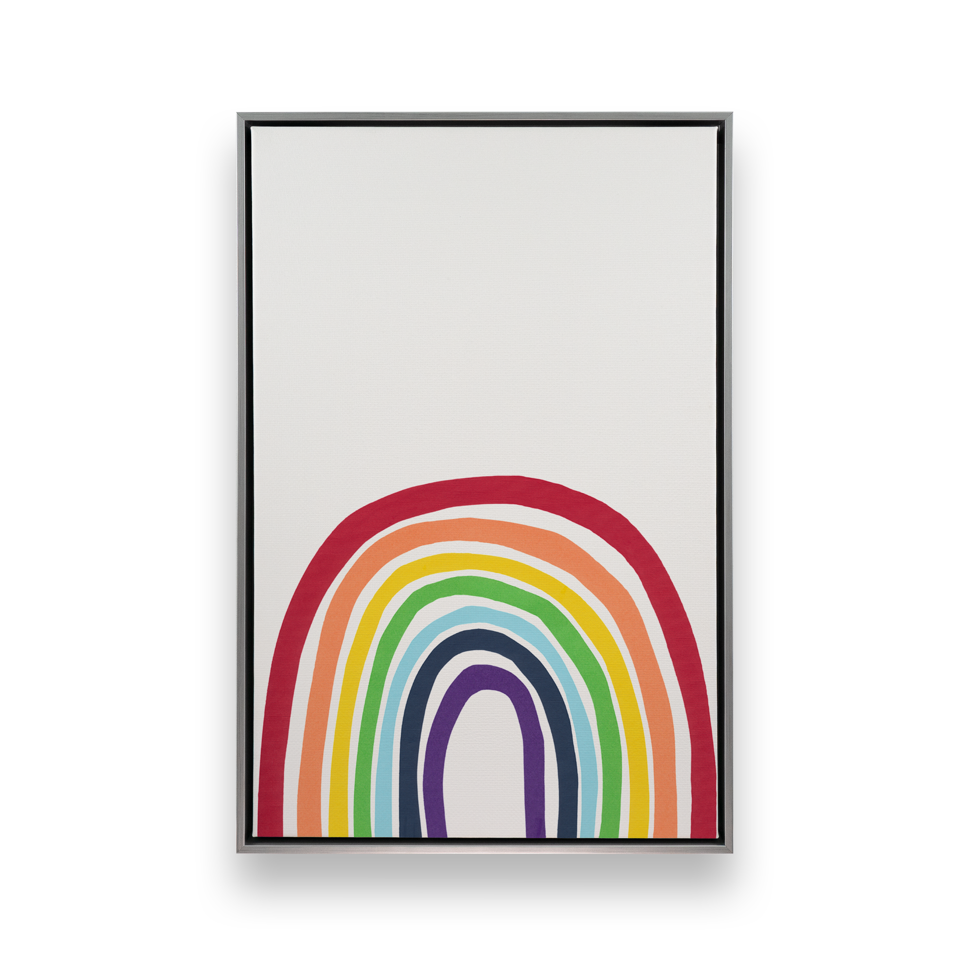 [color:Polished Chrome],[shape:rectangle], Picture of art in a black frame