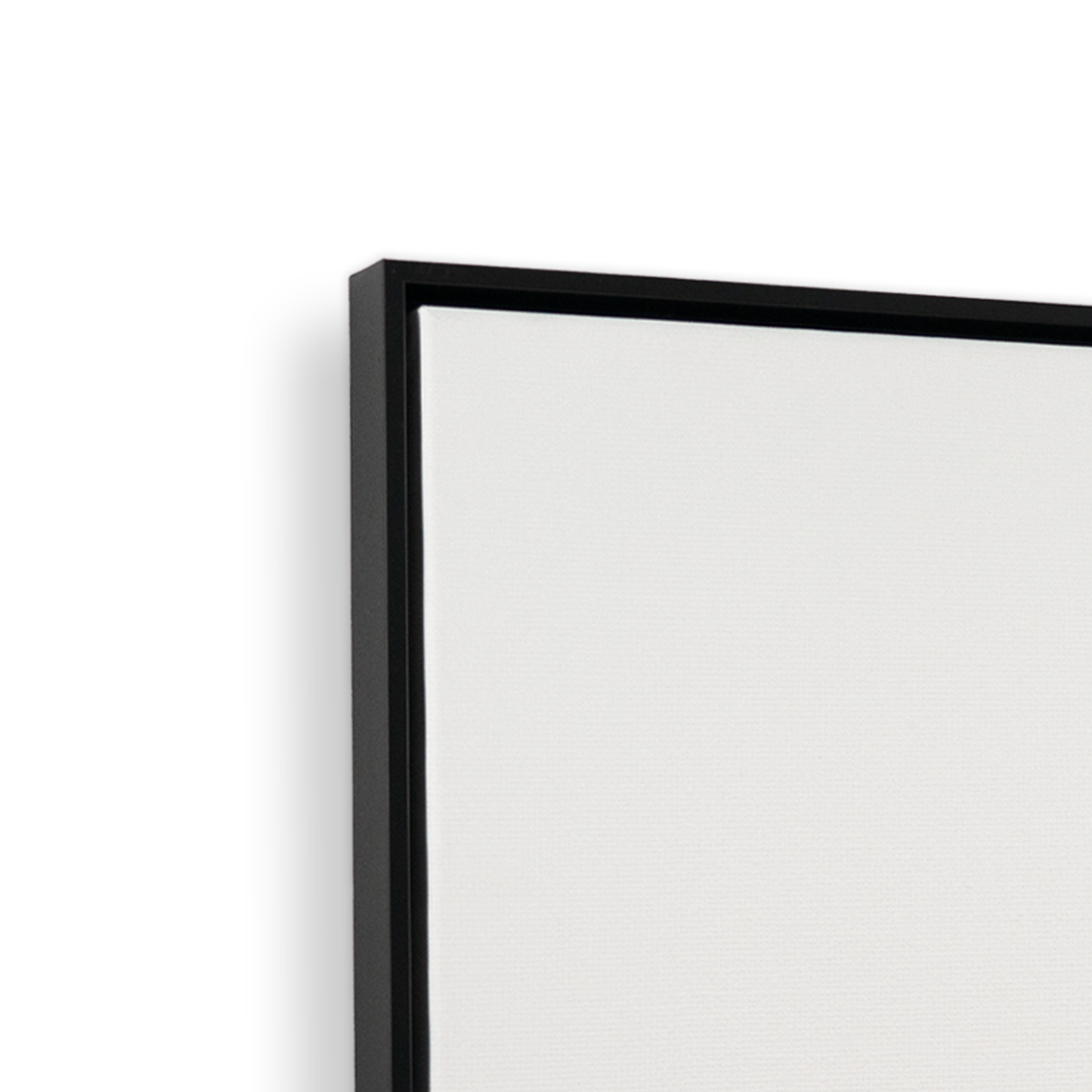 [color:Satin Black],[shape:rectangle], Picture of corner of frame