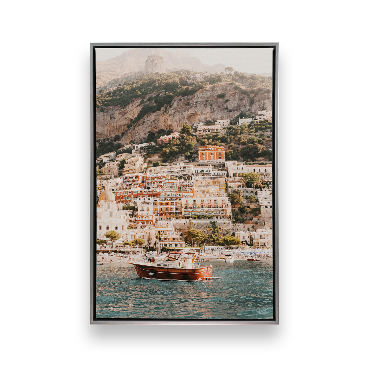 [color:Polished Chrome], Picture of art in a black frame