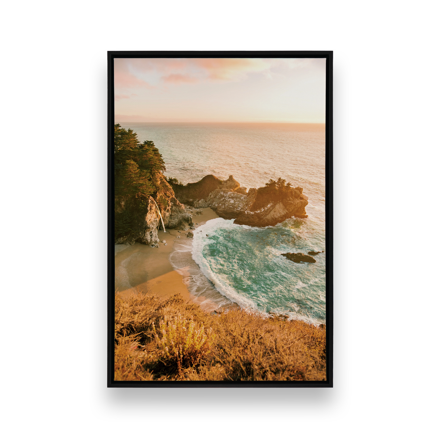 [color:Satin Black], Picture of art in a black frame