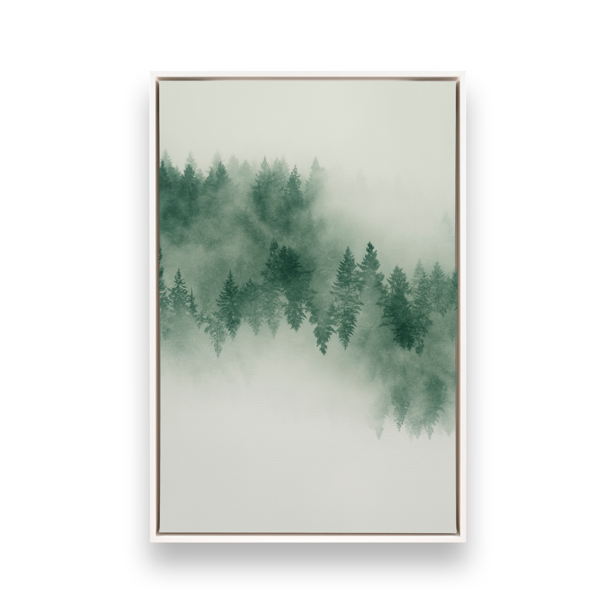 [color:Satin White], Picture of art in a black frame