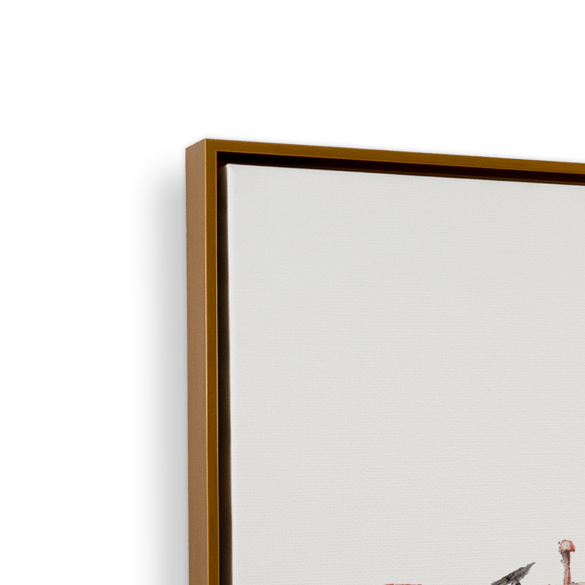 [color:Polished Gold], Frame corner detail