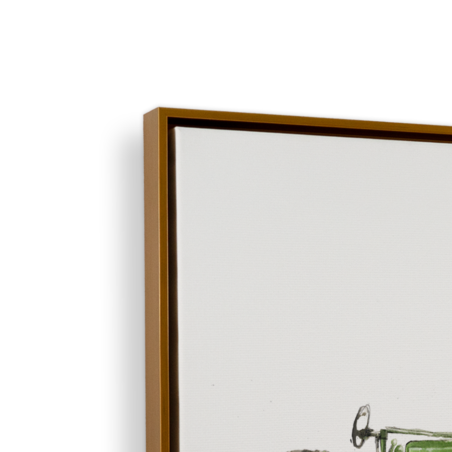 [color:Polished Gold], Frame corner detail