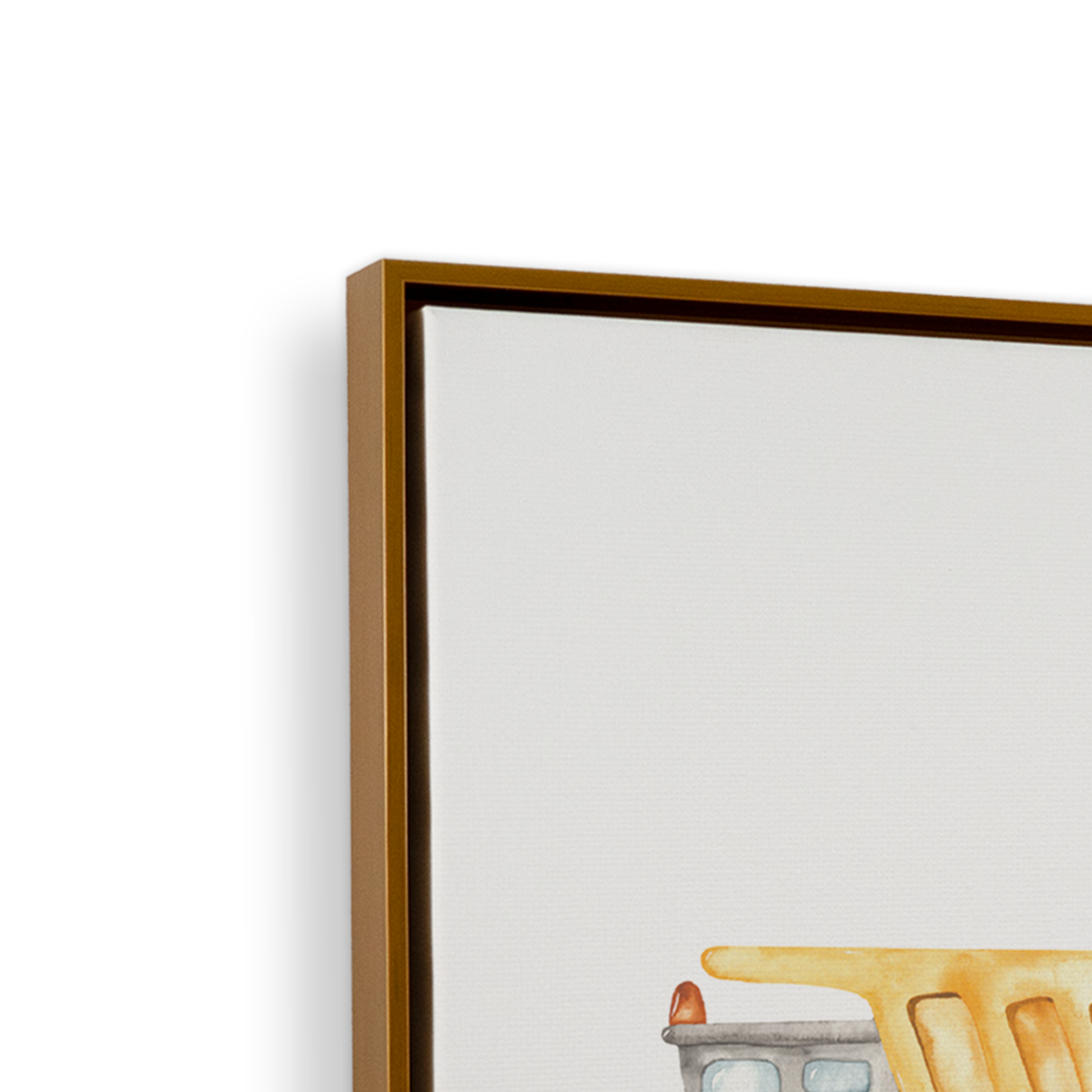 [color:Polished Gold], Frame corner detail