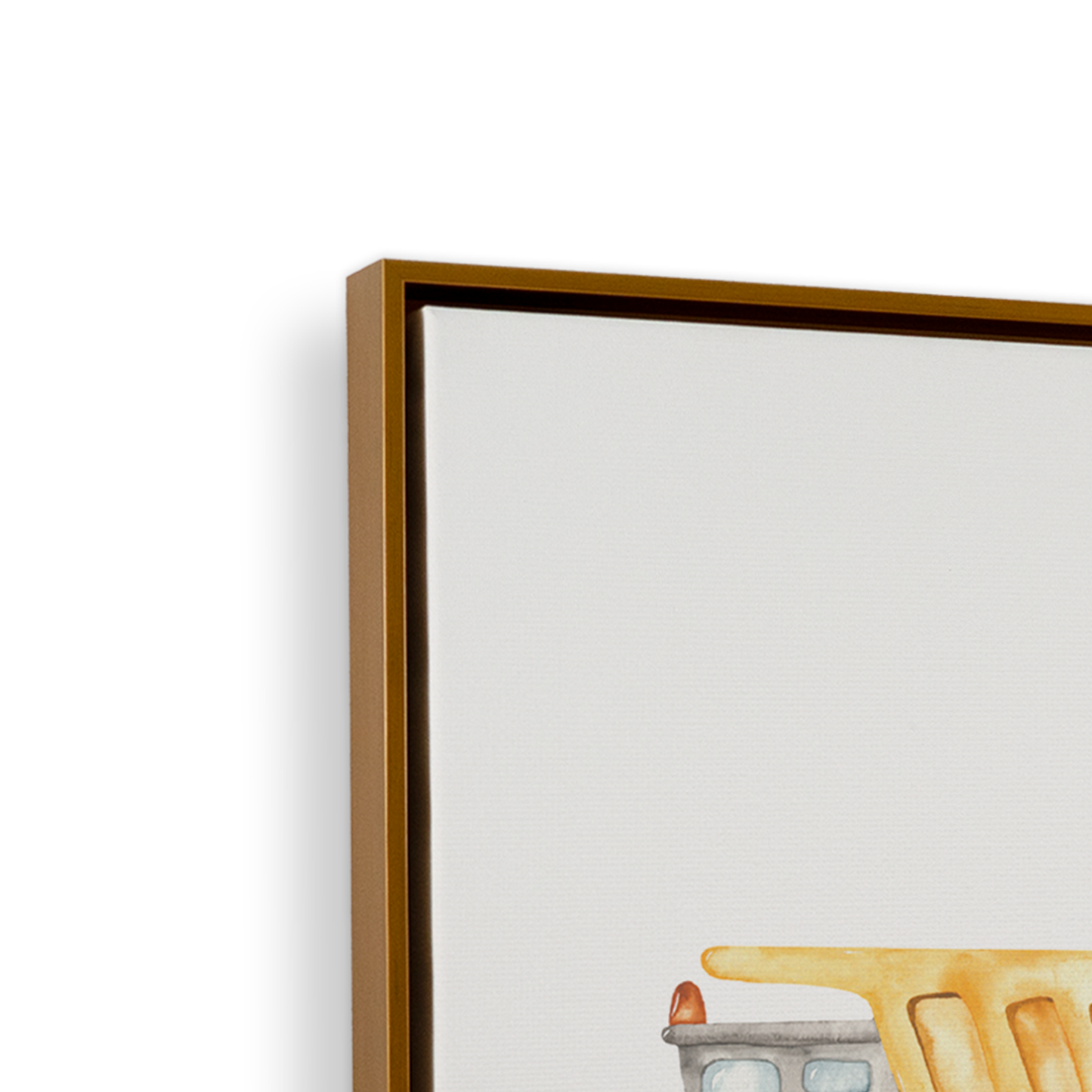 [color:Polished Gold], Frame corner detail