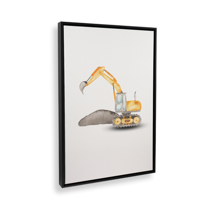 [color:Satin Black], Picture of art in a black frame at angle