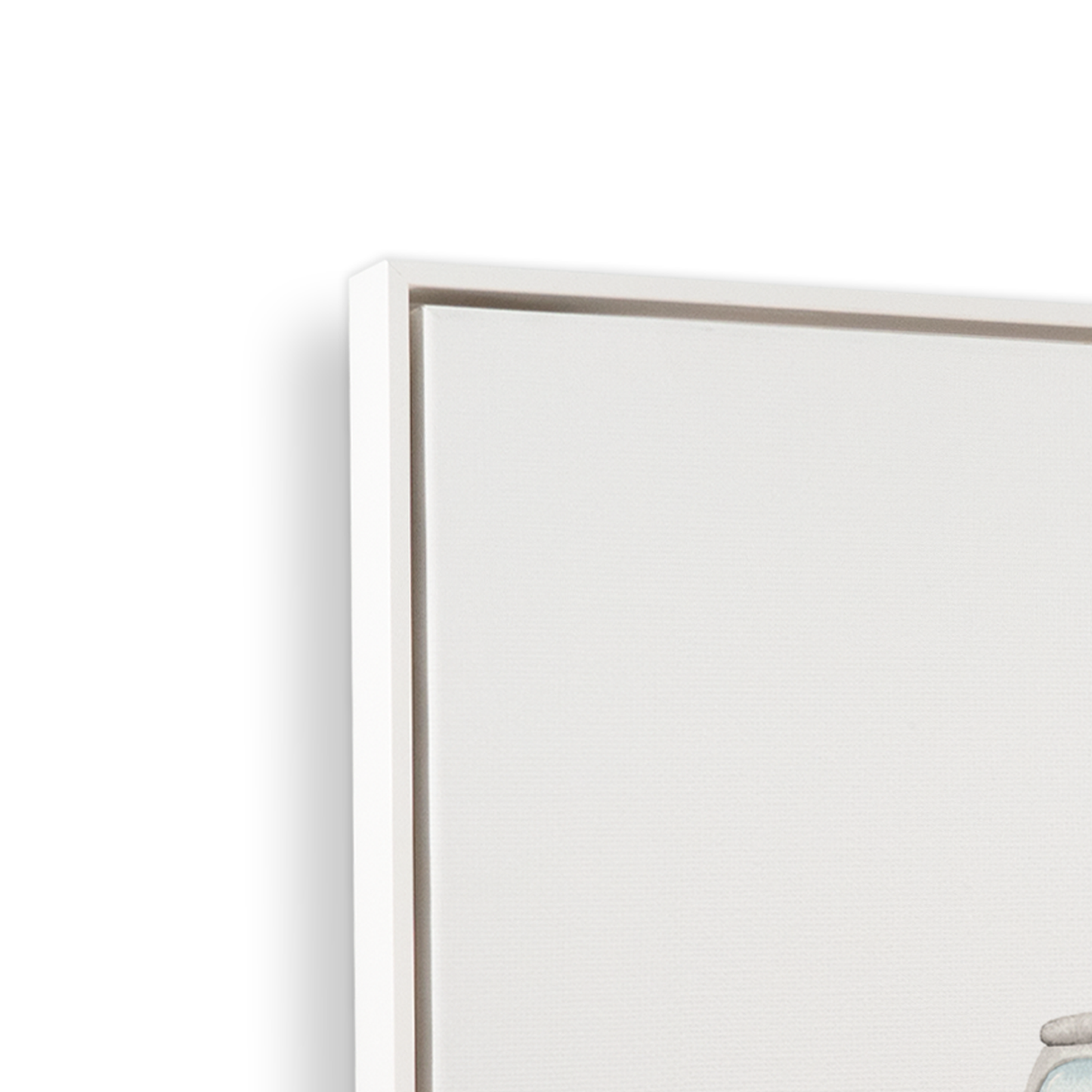 [color:Opaque White], Frame corner detail