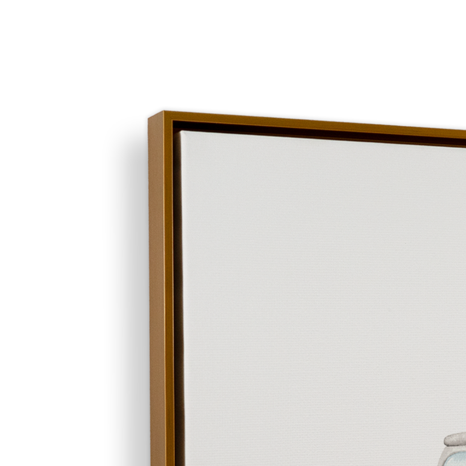 [color:Polished Gold], Frame corner detail