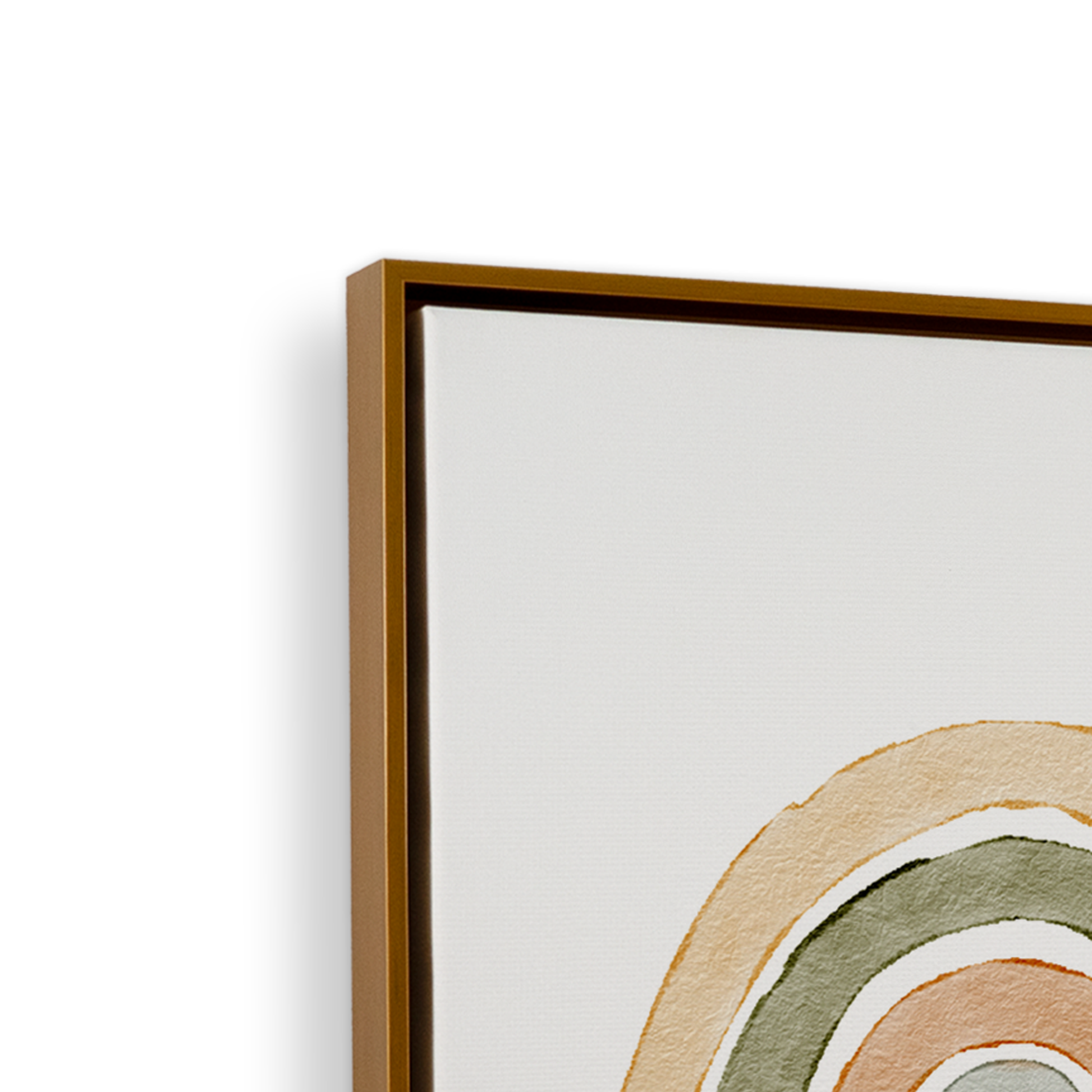 [color:Polished Gold], Frame corner detail