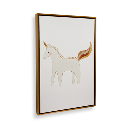 [color:Polished Gold], Picture of art in a black frame at angle
