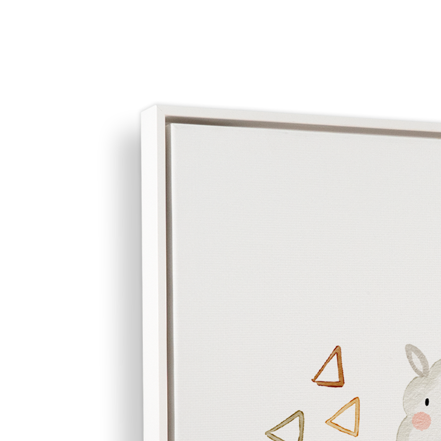 [color:Opaque White], Frame corner detail