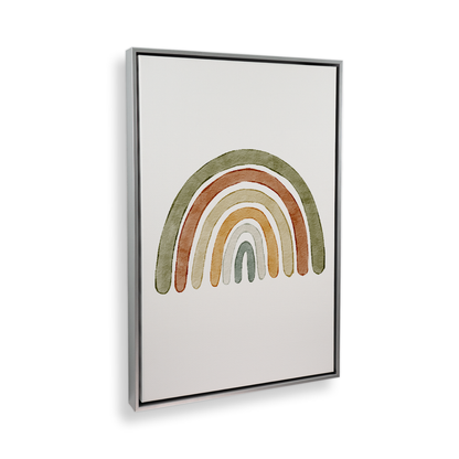 [color:Polished Chrome], Picture of art in a black frame at angle