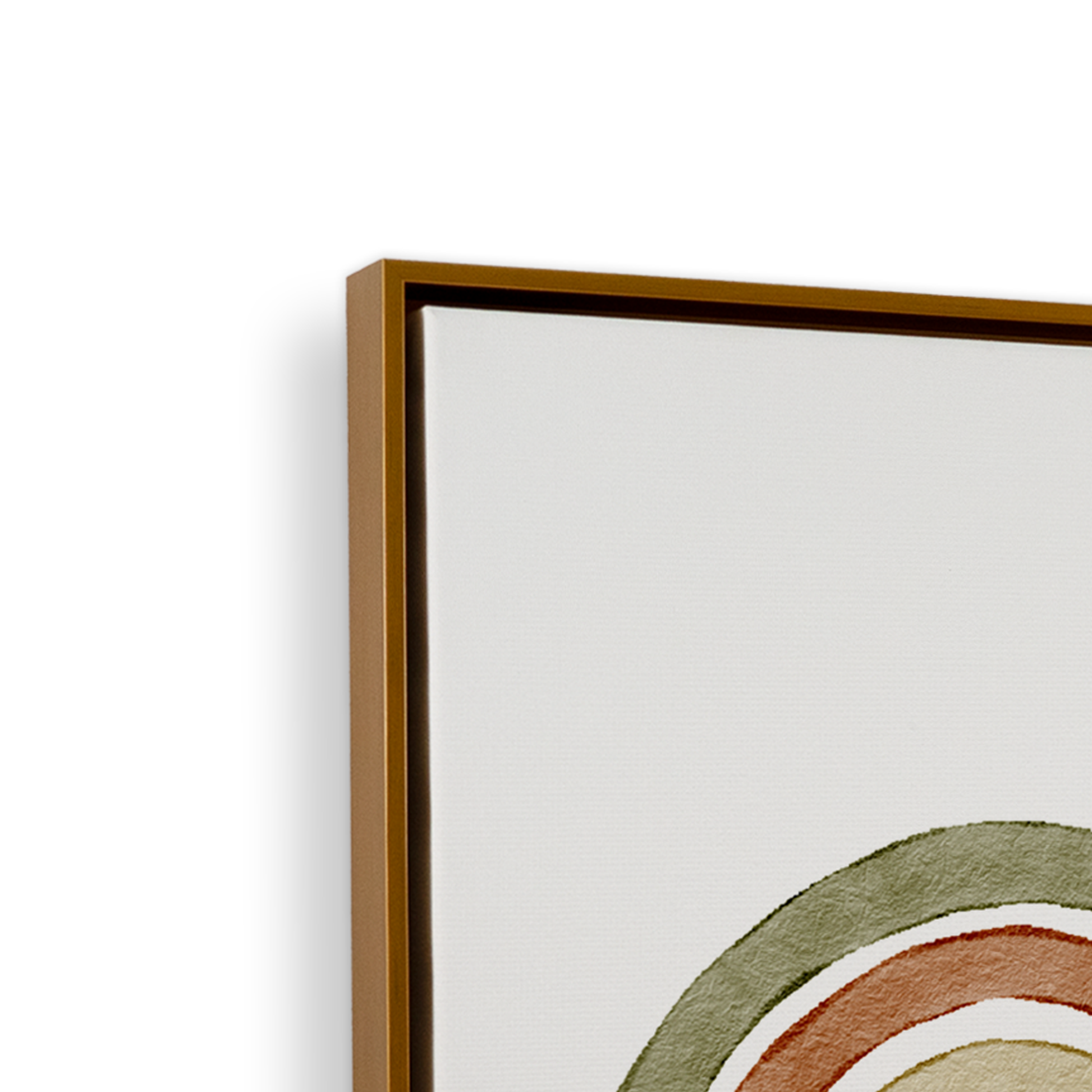 [color:Polished Gold], Frame corner detail