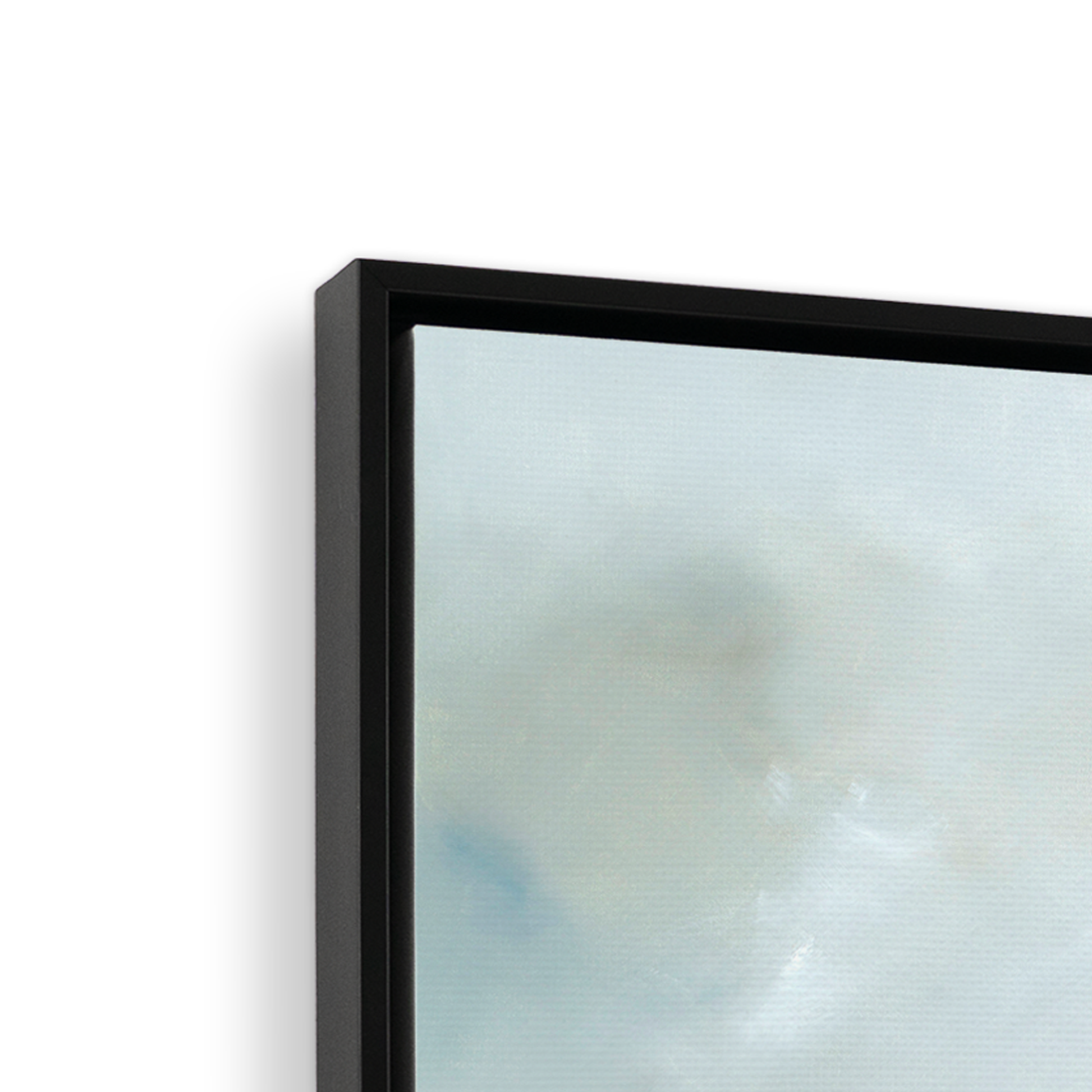 [color:Satin Black],[shape:square], Frame corner detail