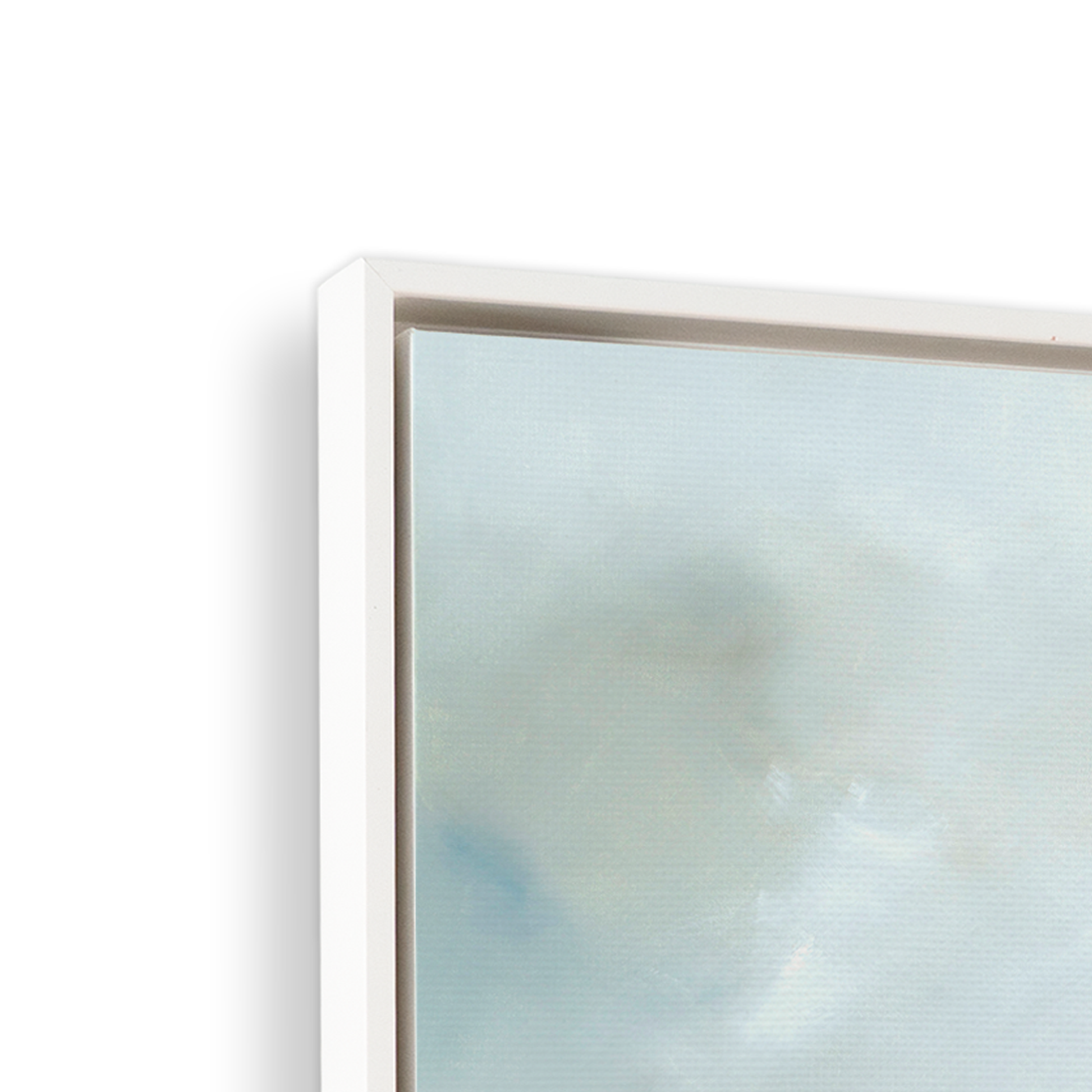 [color:Opaque White],[shape:square], Frame corner detail