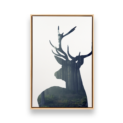 [color:American Maple], Picture of art in a black frame