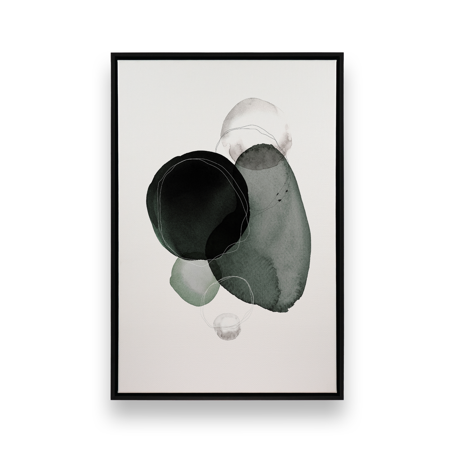 [color:Satin Black], Picture of art in a black frame