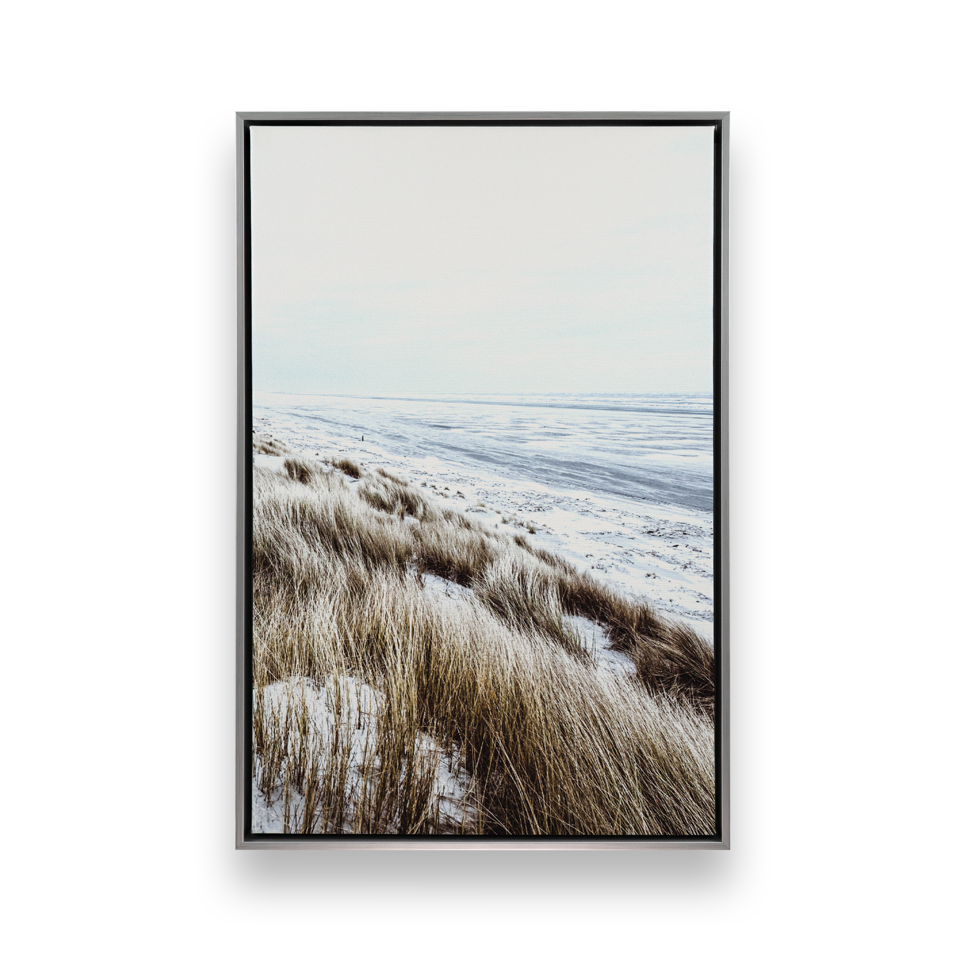 [color:Polished Chrome], Picture of art in a black frame