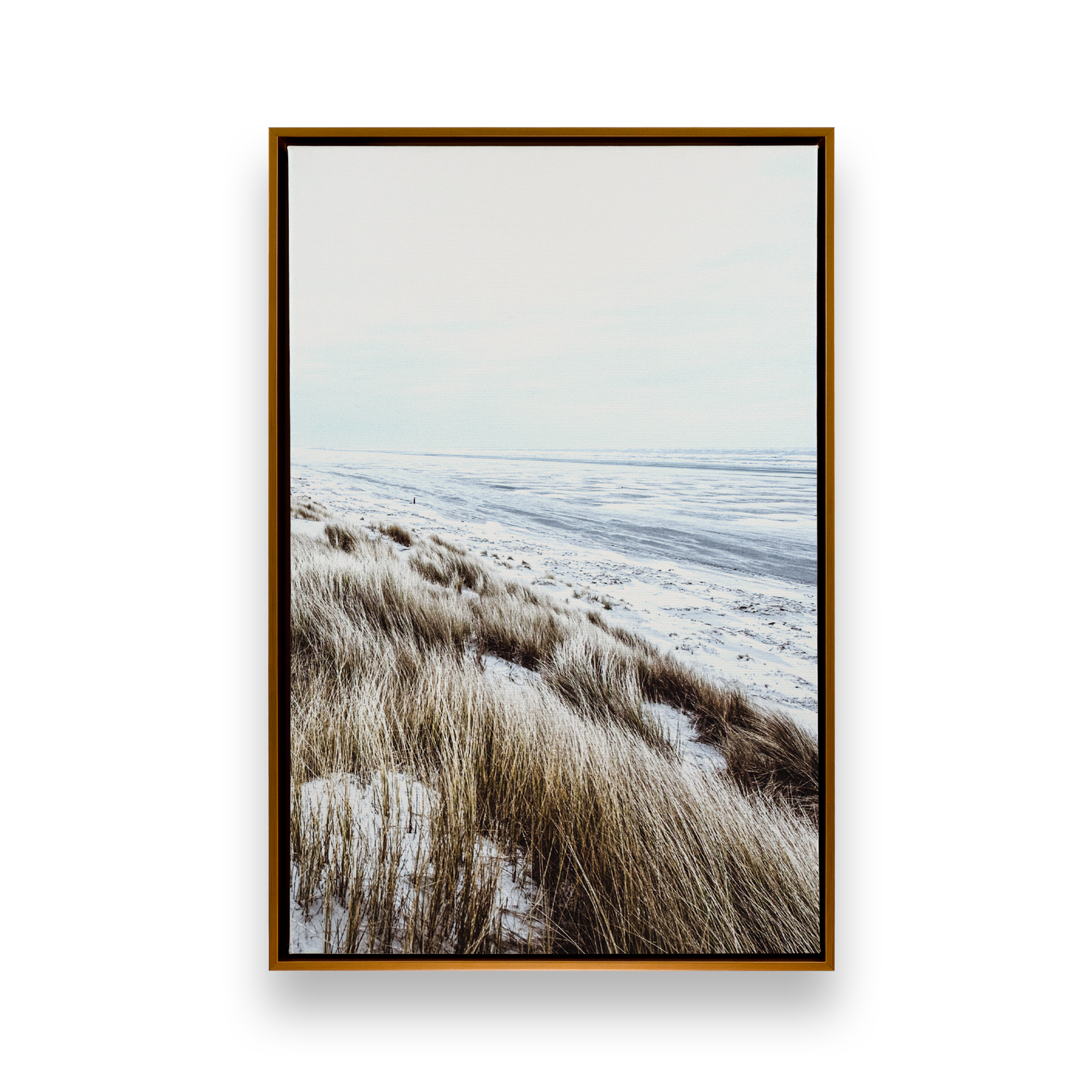[color:Polished Gold], Picture of art in a black frame