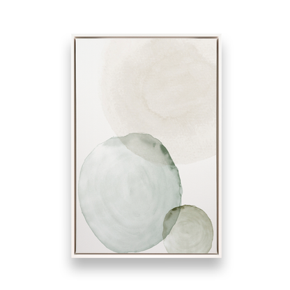 [color:Satin White], Picture of art in a black frame