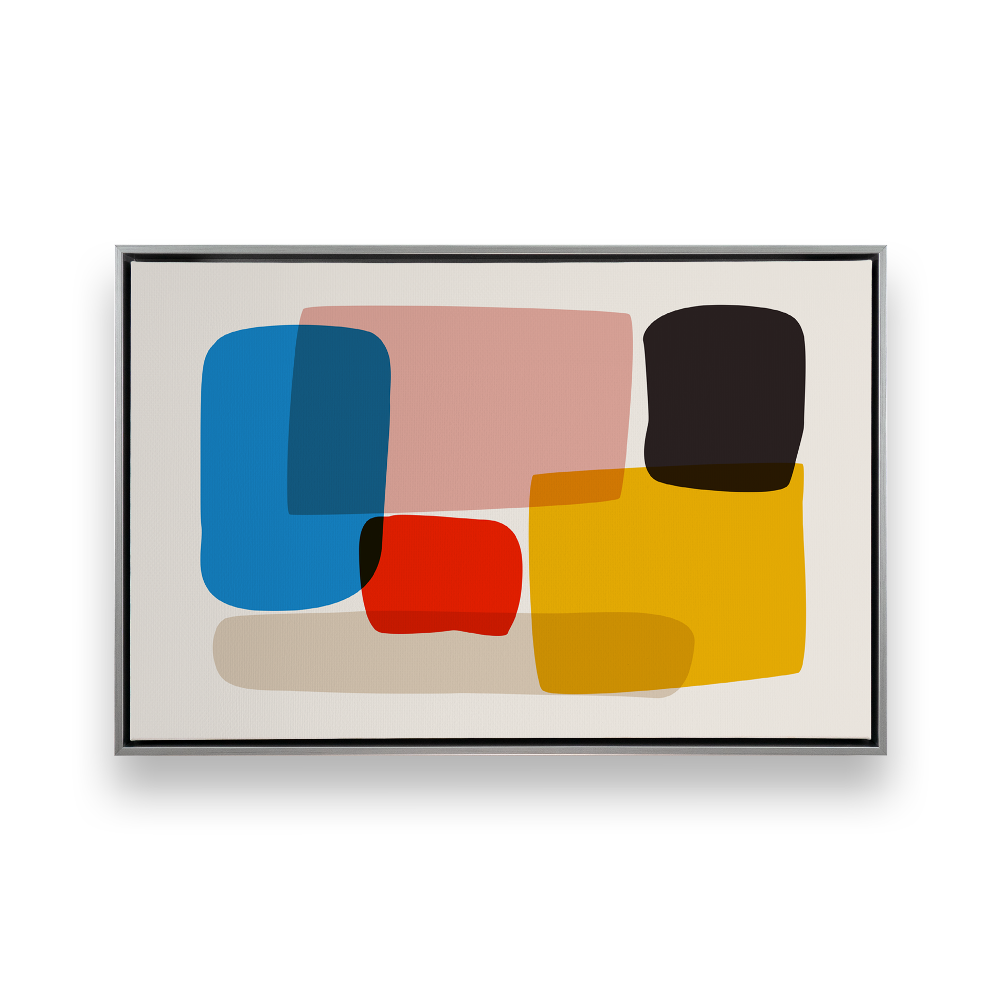 [color:Polished Chrome], Picture of art in a black frame