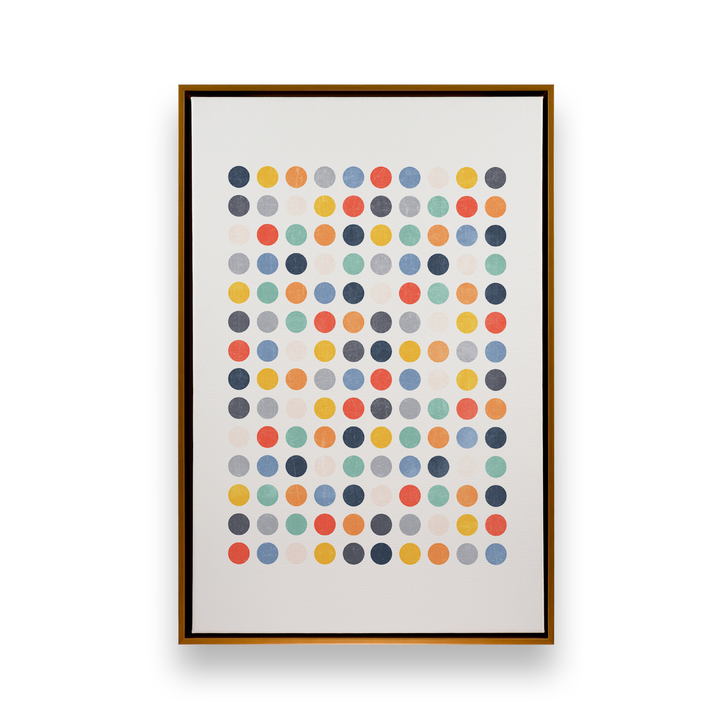 [color:Polished Gold], Picture of art in a black frame