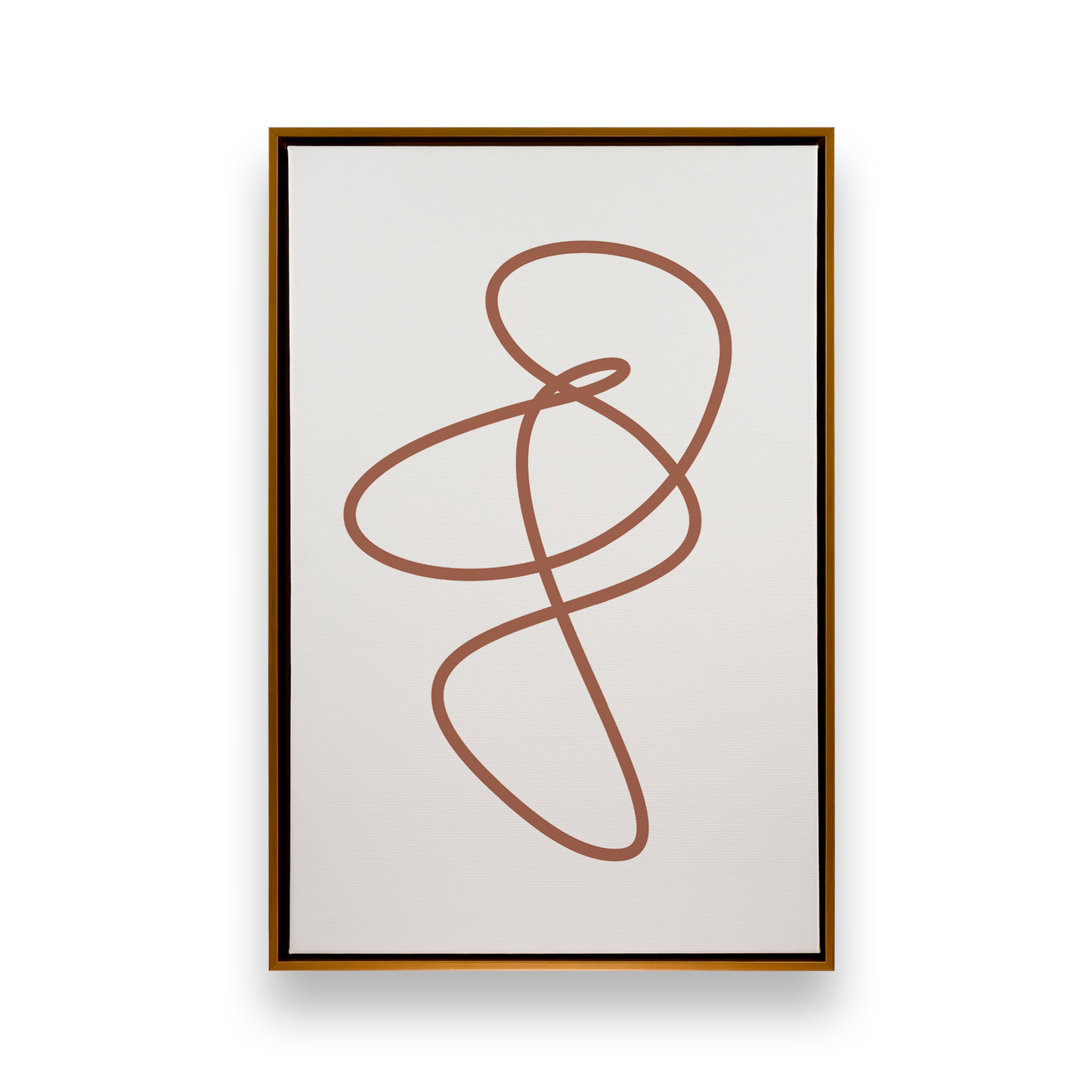 [color:Polished Gold], Picture of art in a black frame