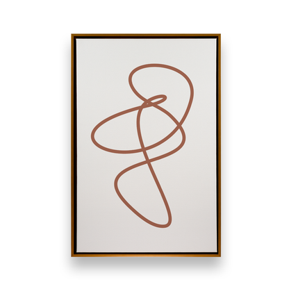 [color:Polished Gold], Picture of art in a black frame