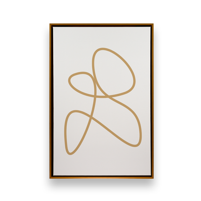 [color:Polished Gold], Picture of art in a black frame