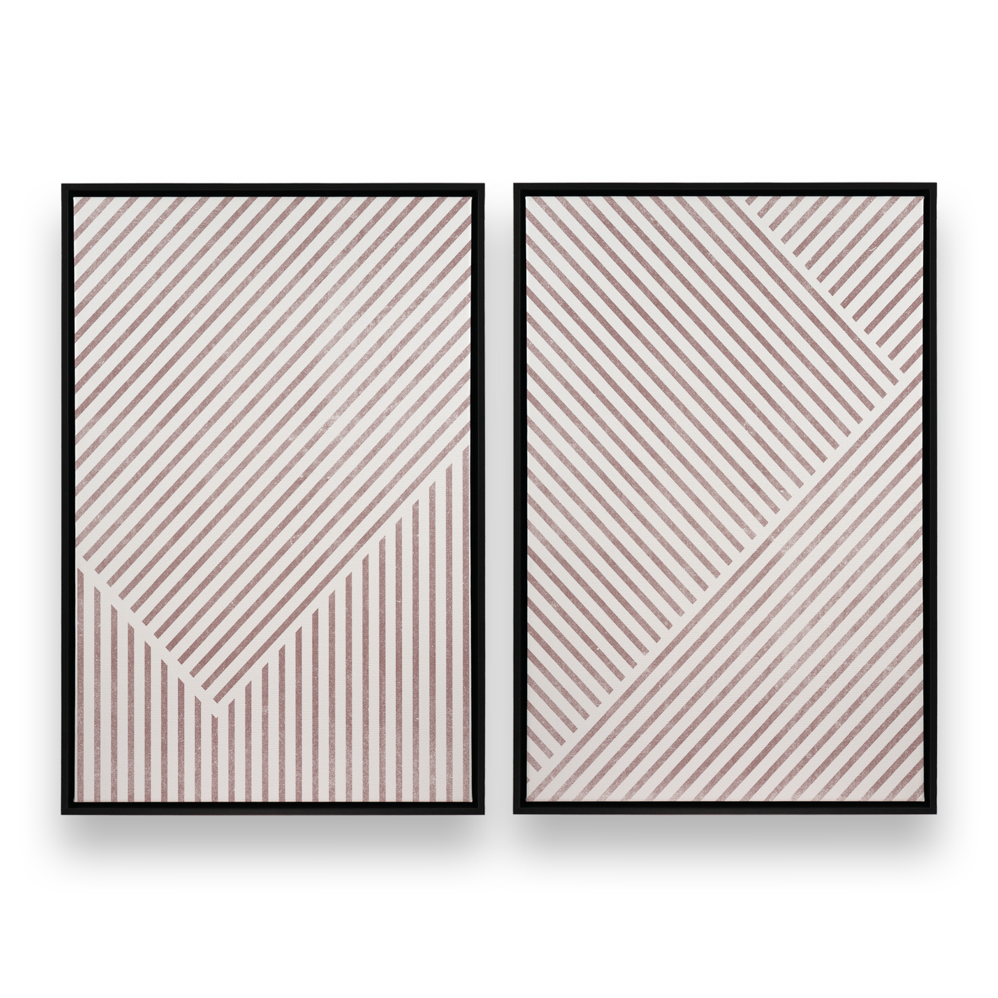 [color:Satin Black], Picture of set of 2 prints in a black frame