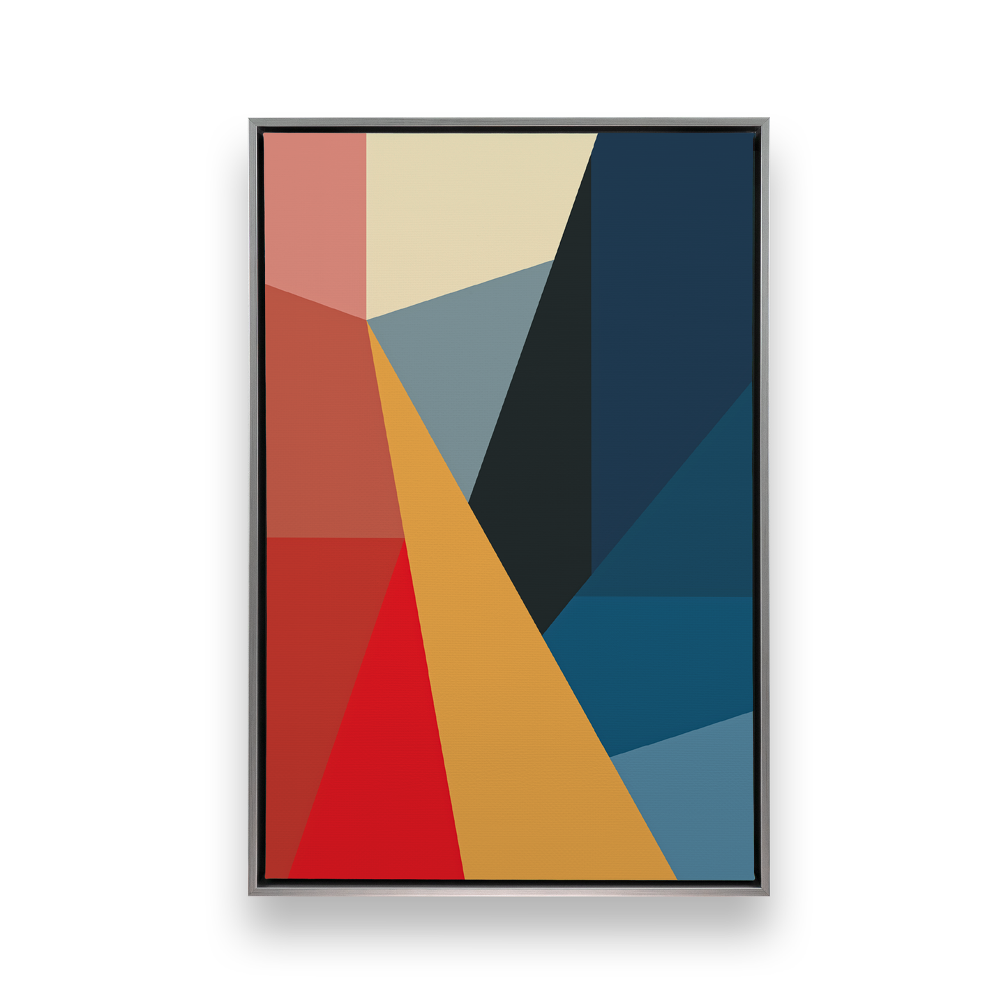 [color:Polished Chrome], Picture of art in a black frame