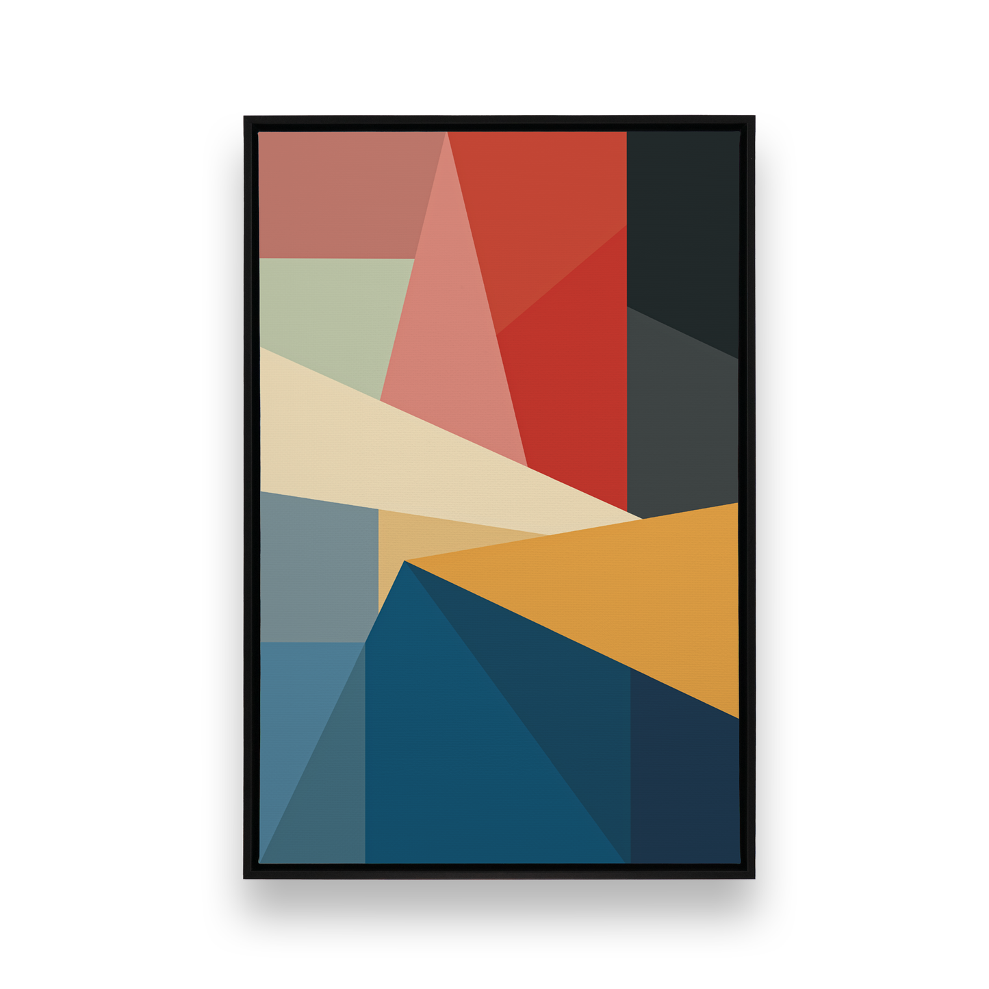 [color:Satin Black], Picture of art in a black frame