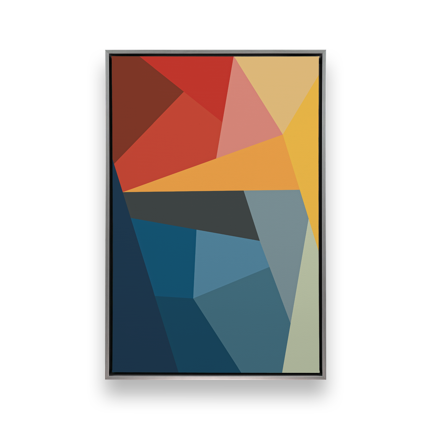 [color:Polished Chrome], Picture of art in a black frame