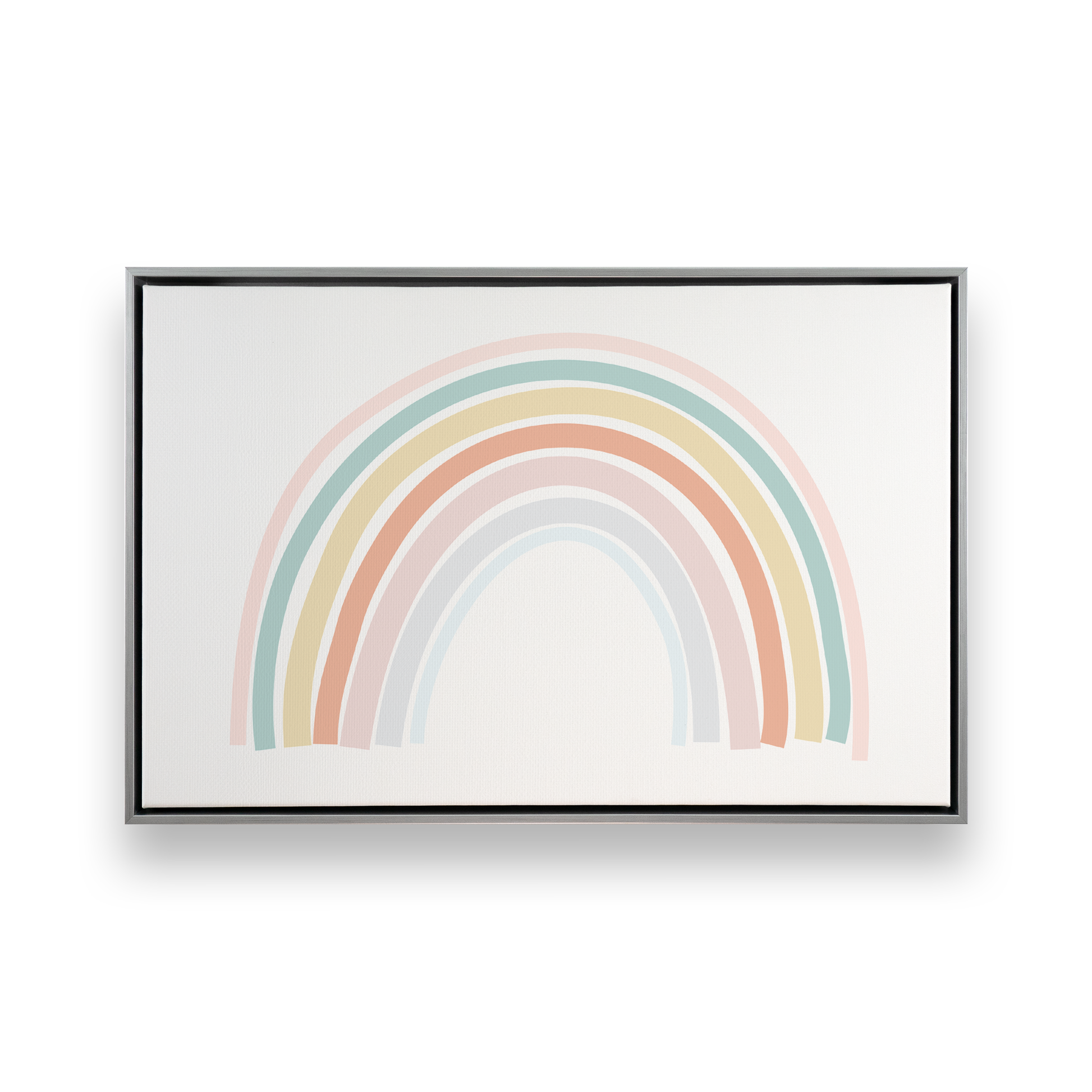 [color:Polished Chrome], Picture of art in a black frame