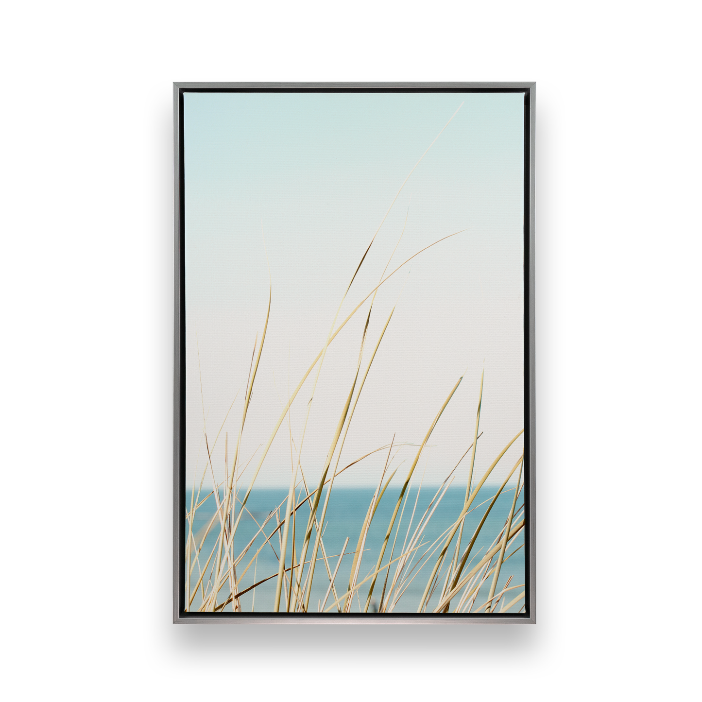 [color:Polished Chrome], Picture of art in a black frame