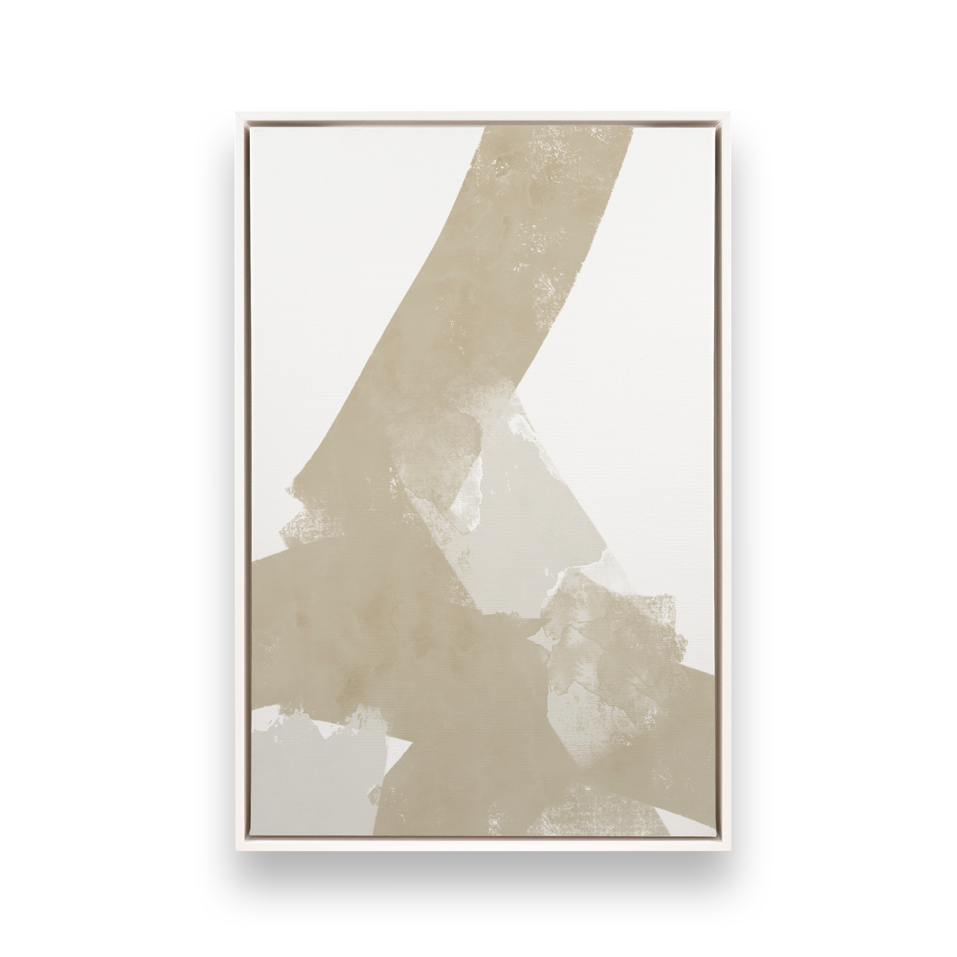 [color:Satin White], Picture of art in a black frame