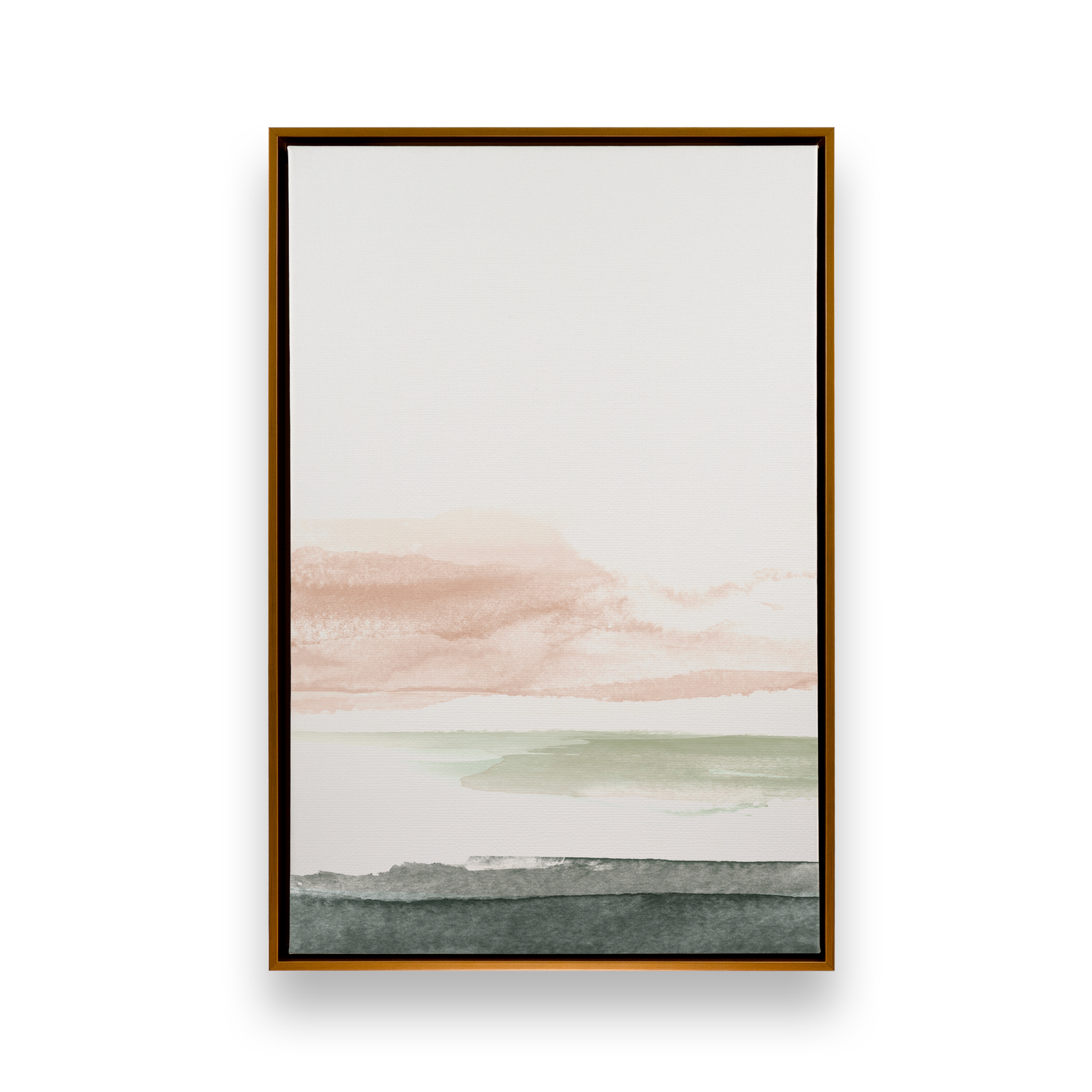 [color:Polished Gold], Picture of art in a black frame