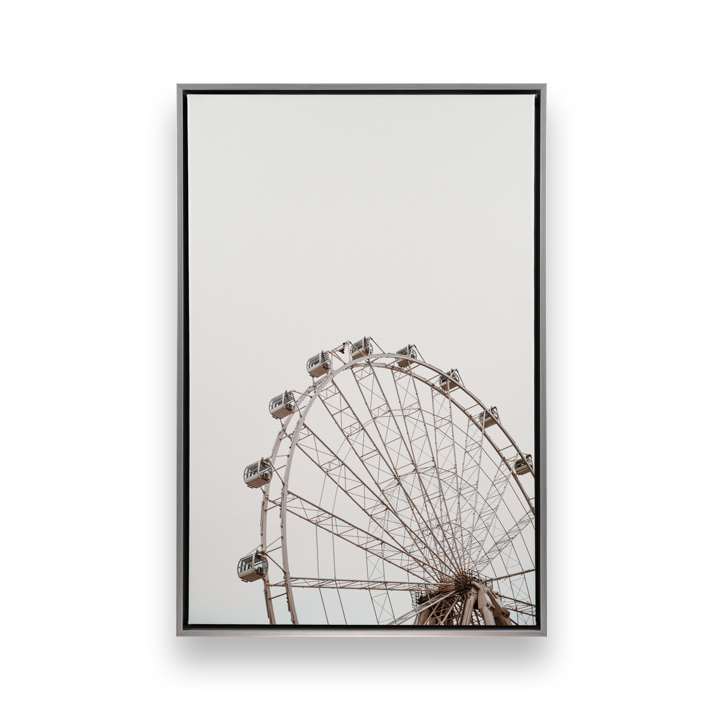 [color:Polished Chrome], Picture of art in a black frame