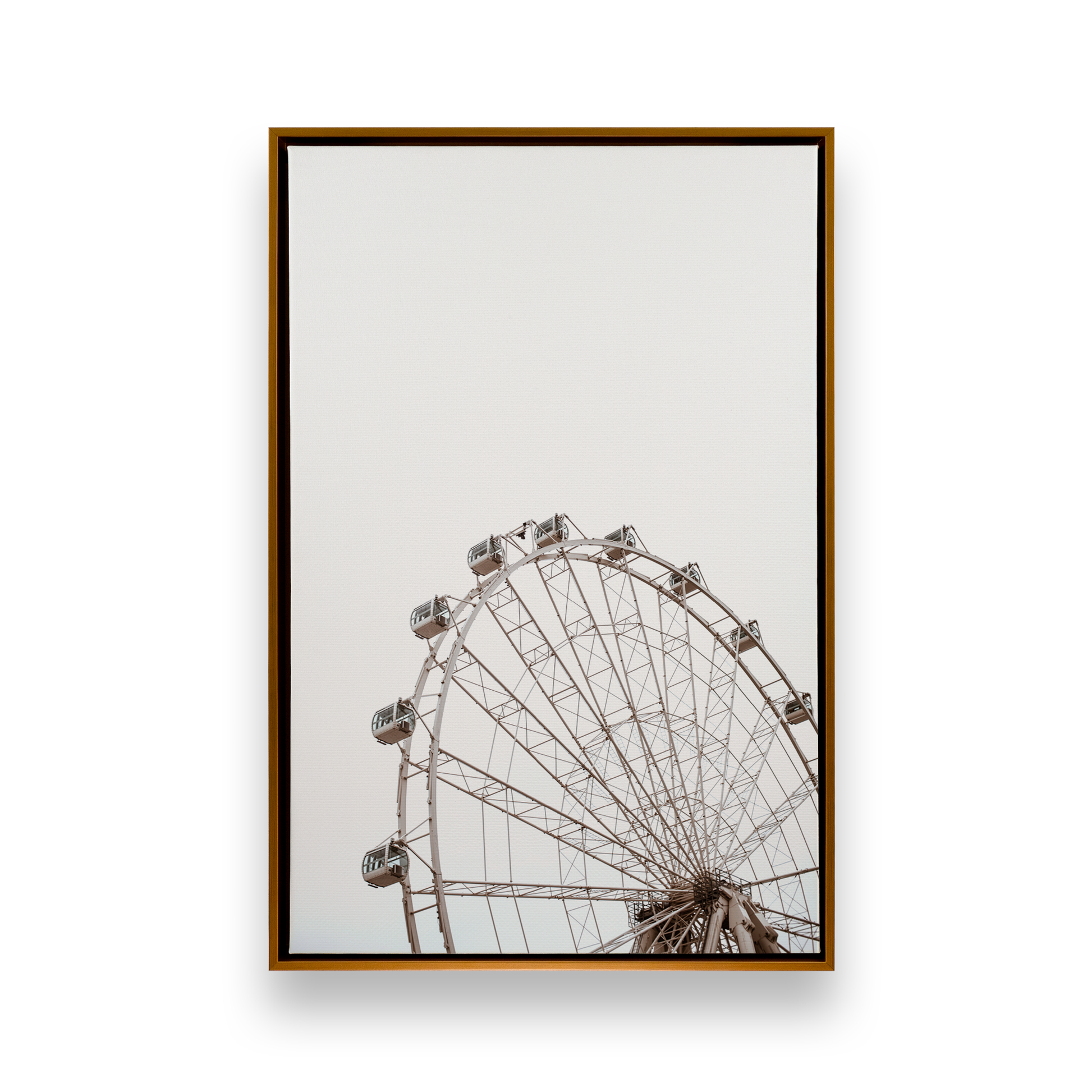 [color:Polished Gold], Picture of art in a black frame