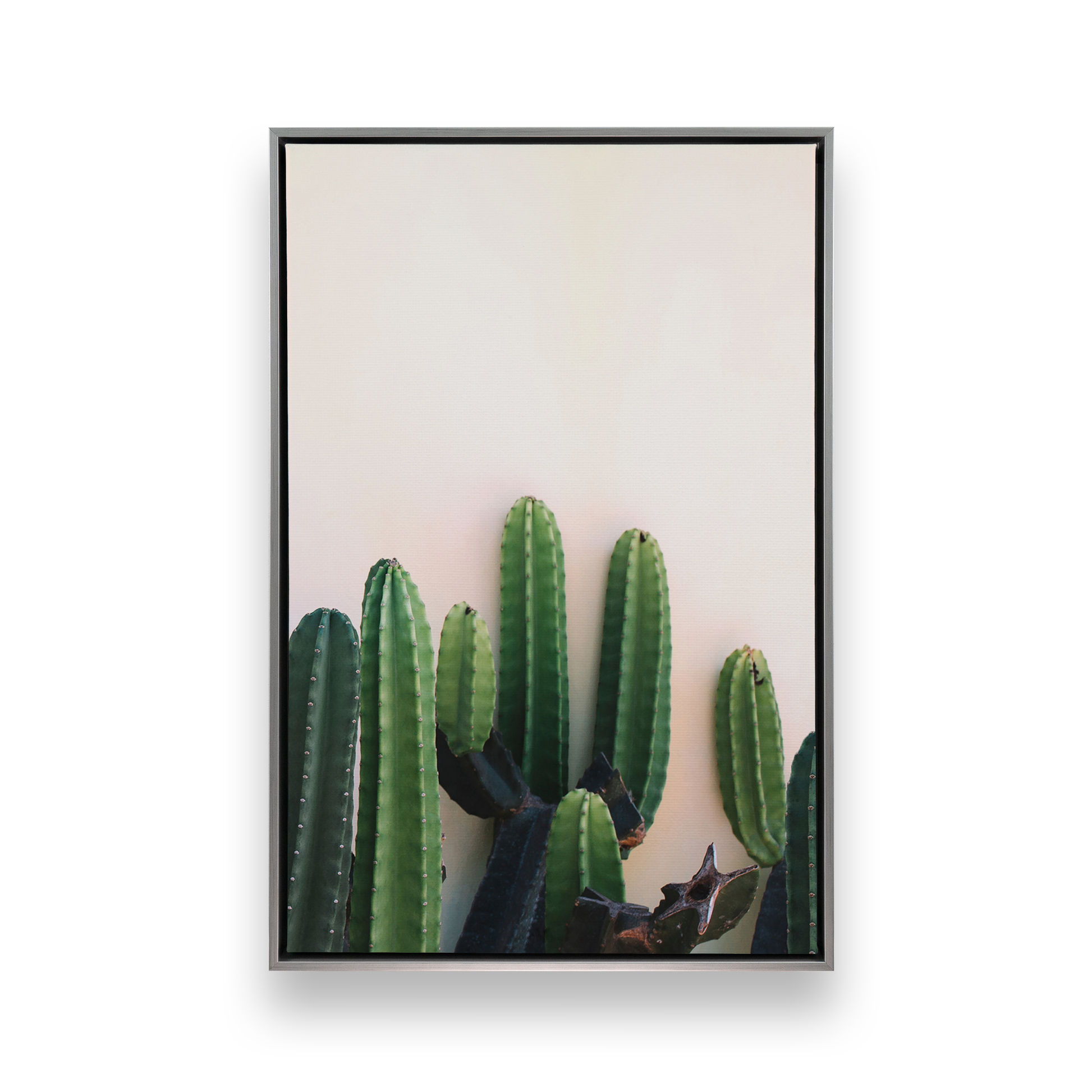 [color:Polished Chrome], Picture of art in a black frame