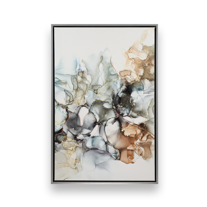 [color:Polished Chrome], Picture of art in a black frame